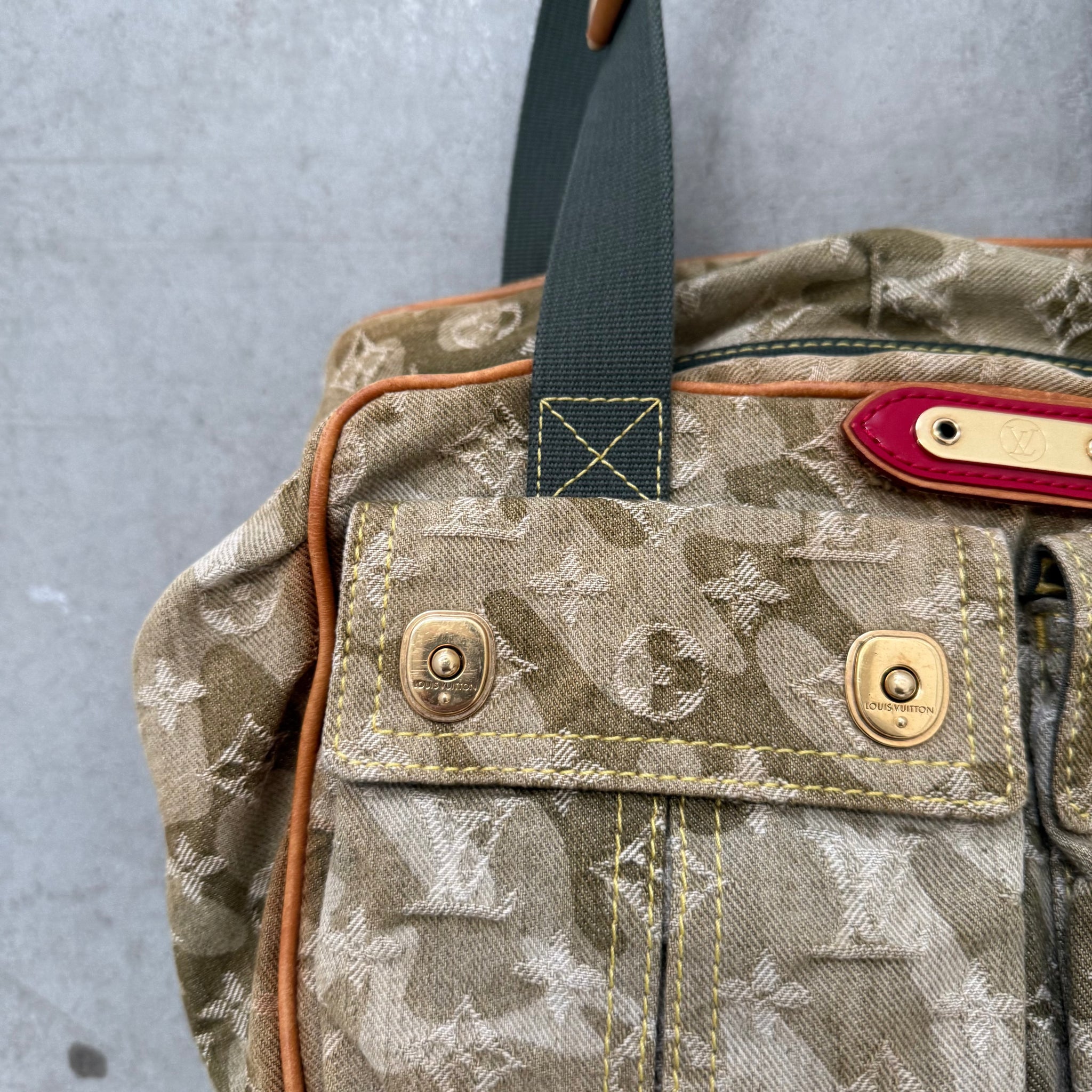 Louis Vuitton Takashi Murakami Denim Monogramouflage Jasmine Shoulder Bag
