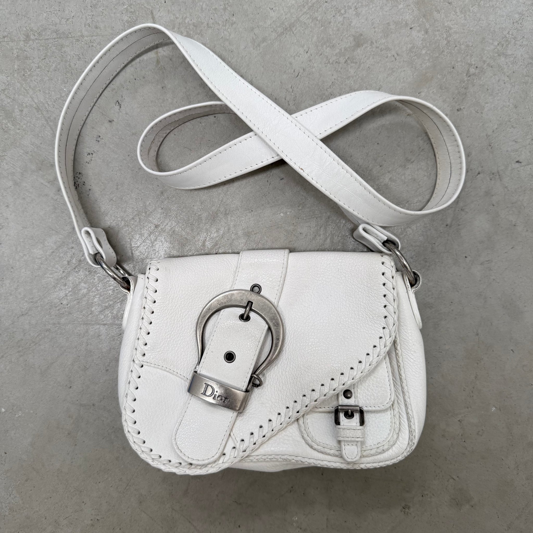Dior Gaucho Leather Saddle Bag