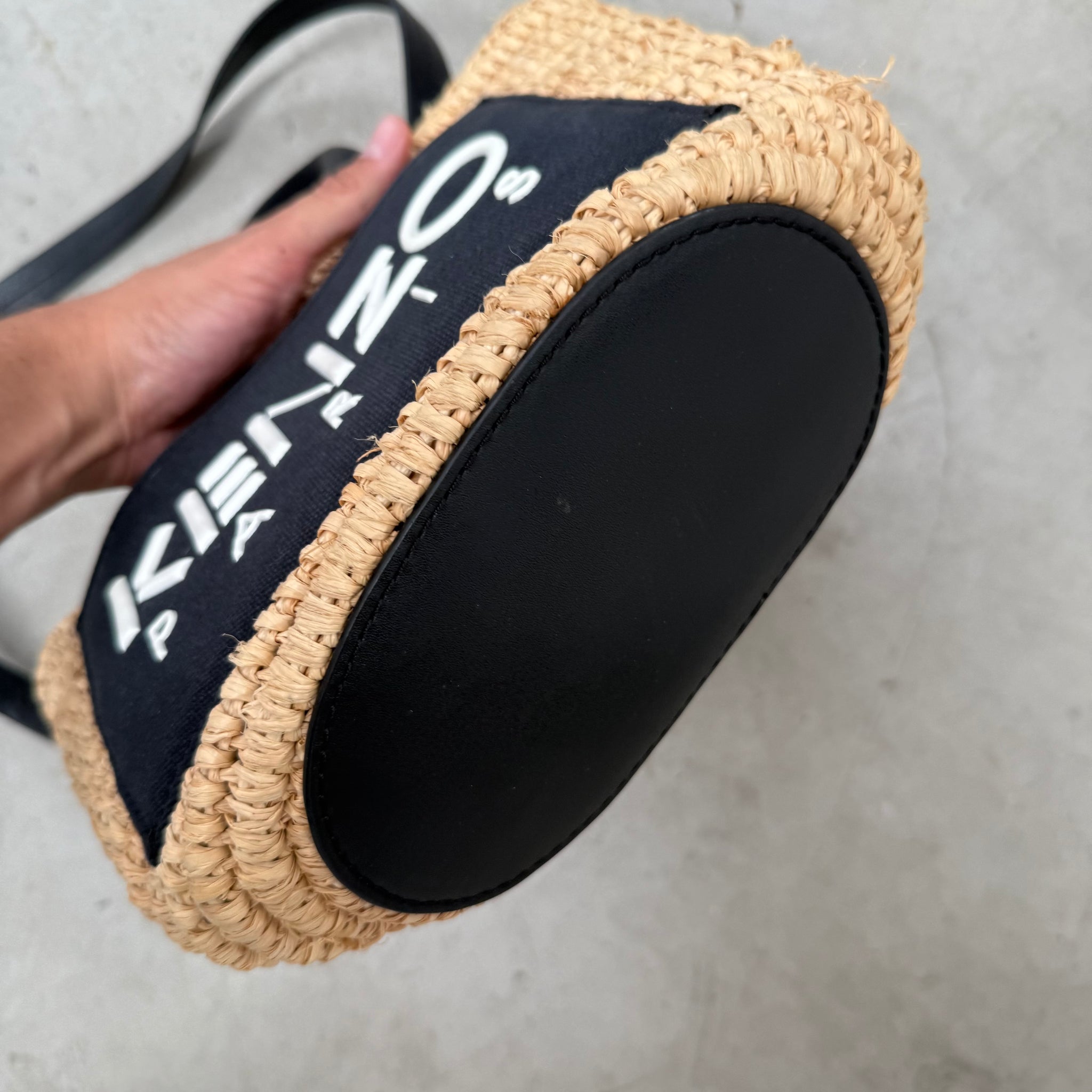 Kenzo Summer Basket Raffia Shopping Bag