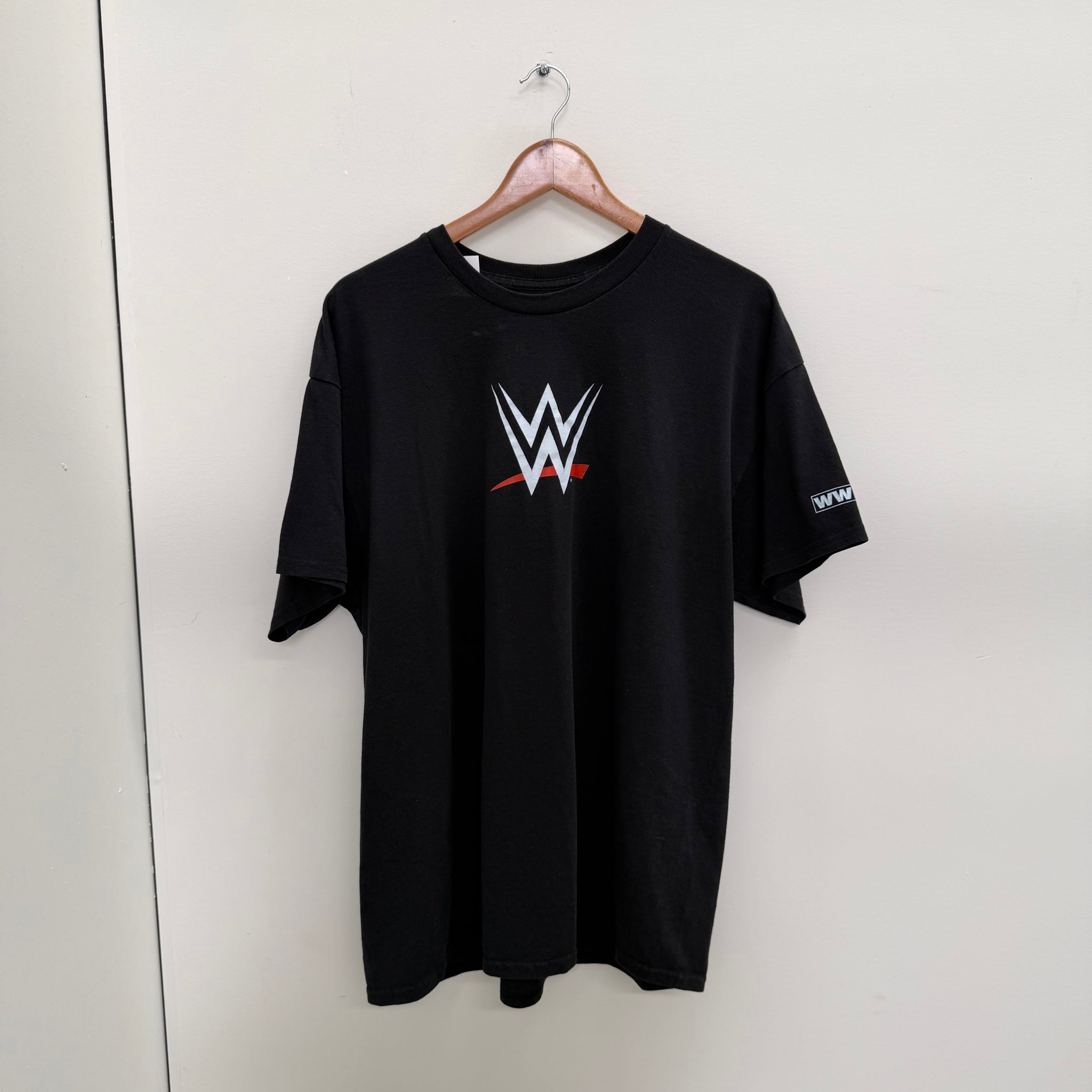 Retro WWE All Over Logo T Shirt (Size XL)