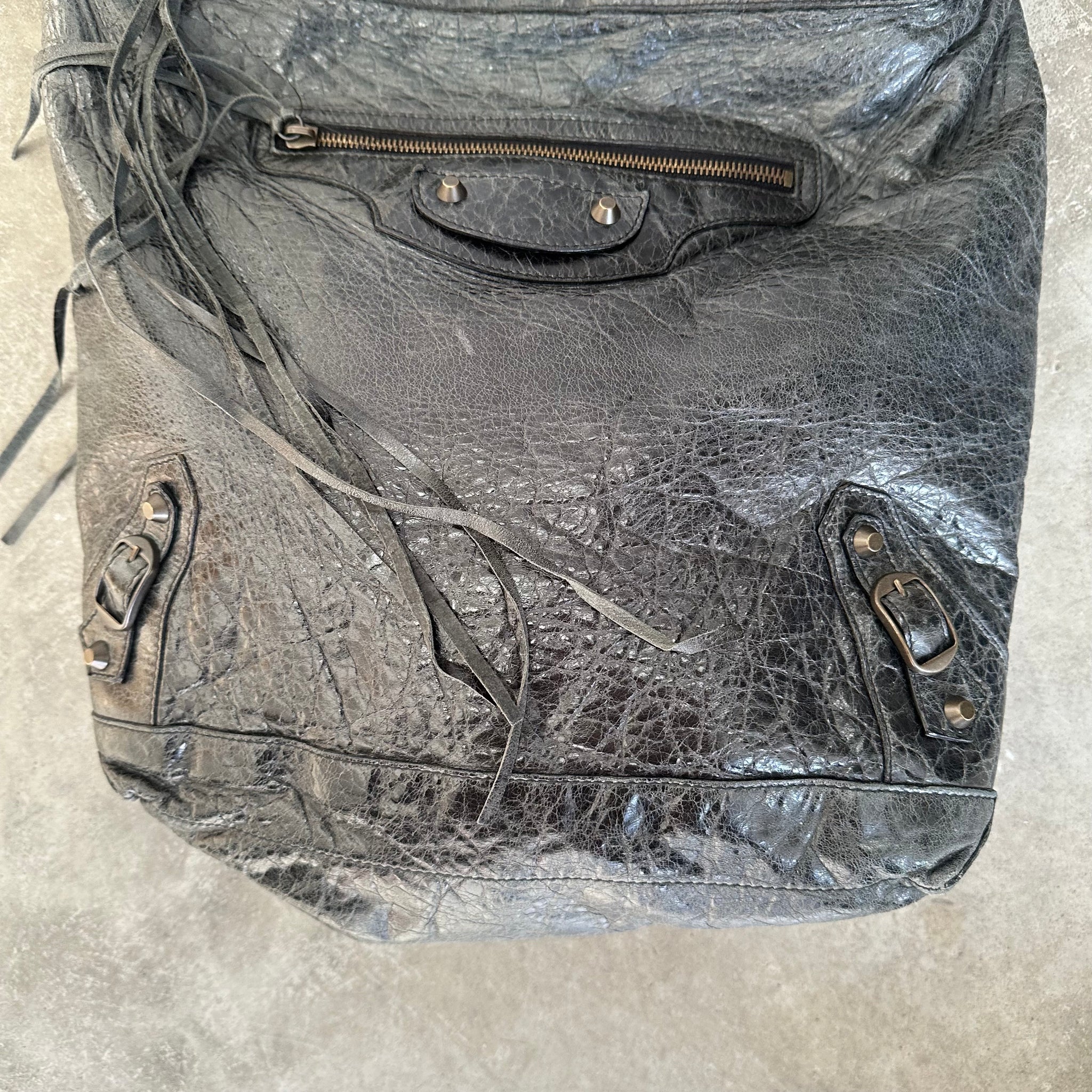 Balenciaga The Day Editors Shoulder Bag Black