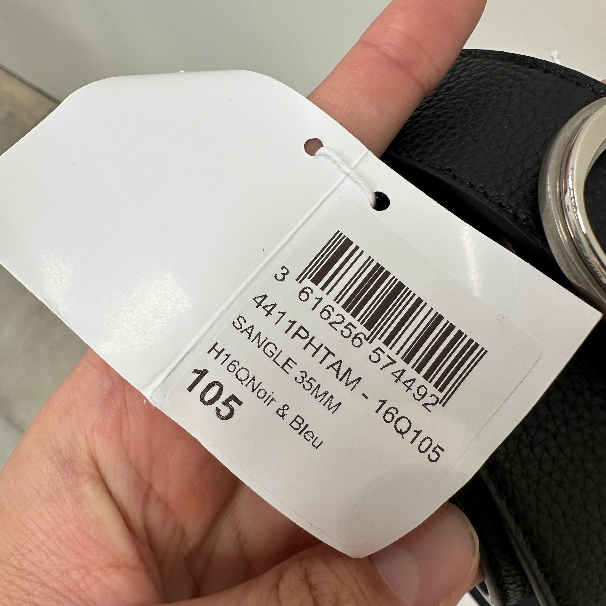Dior Black Leather Logo Belt (Brand new in box)