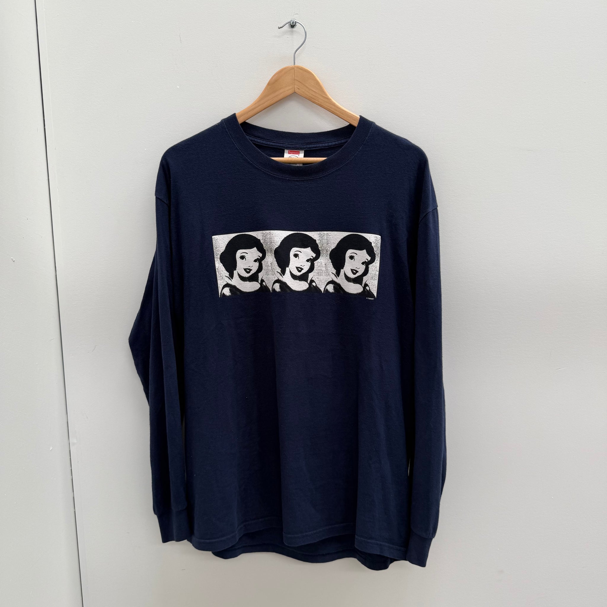 Supreme Disney Snow White L/S Tee Navy (Size L)