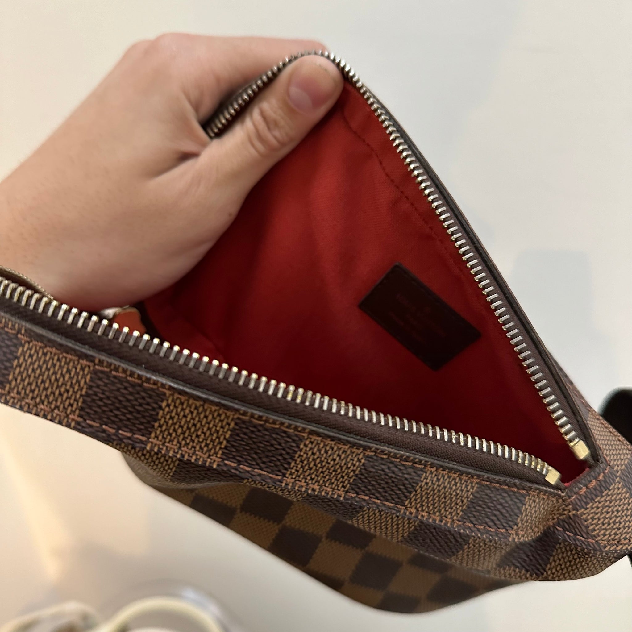 Louis Vuitton Geronimos Brown Damier Shoulder / Belt Bag