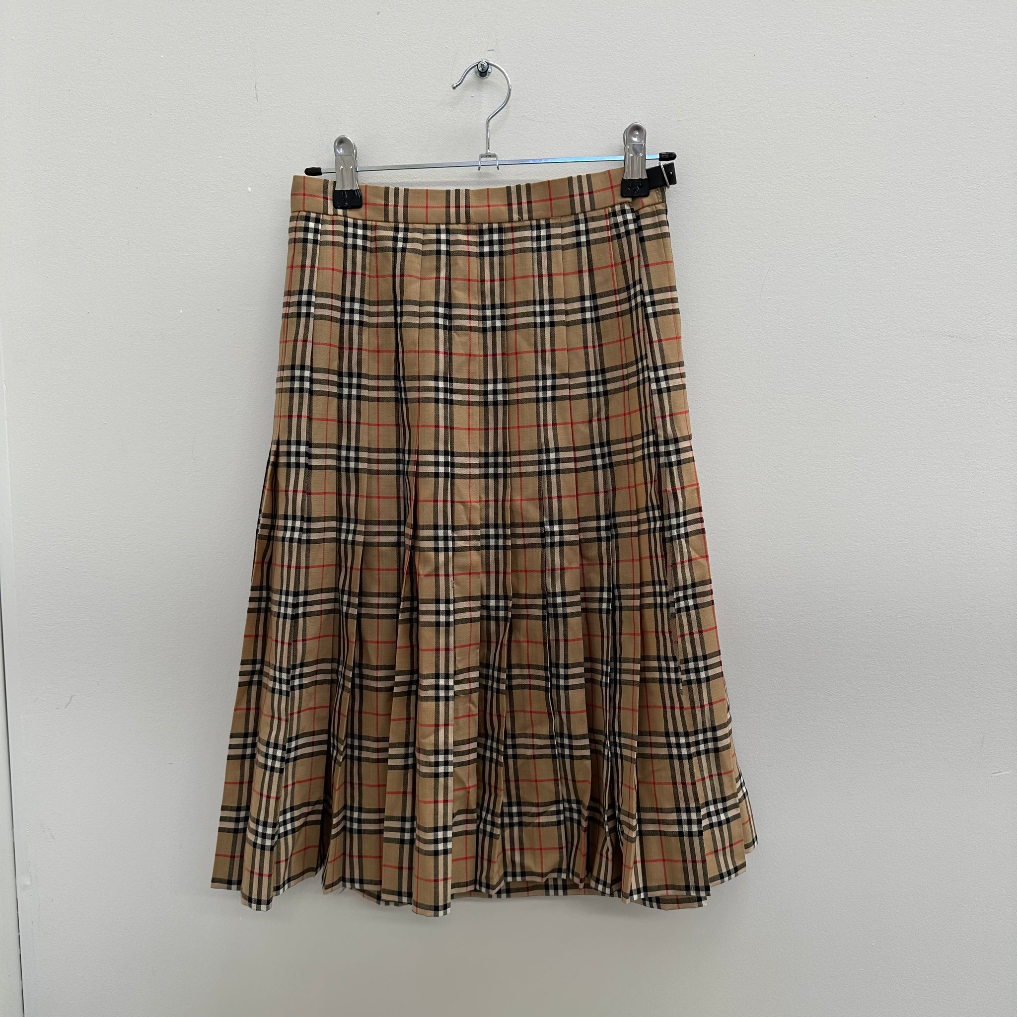 Burberry Vintage Check Print Skirt