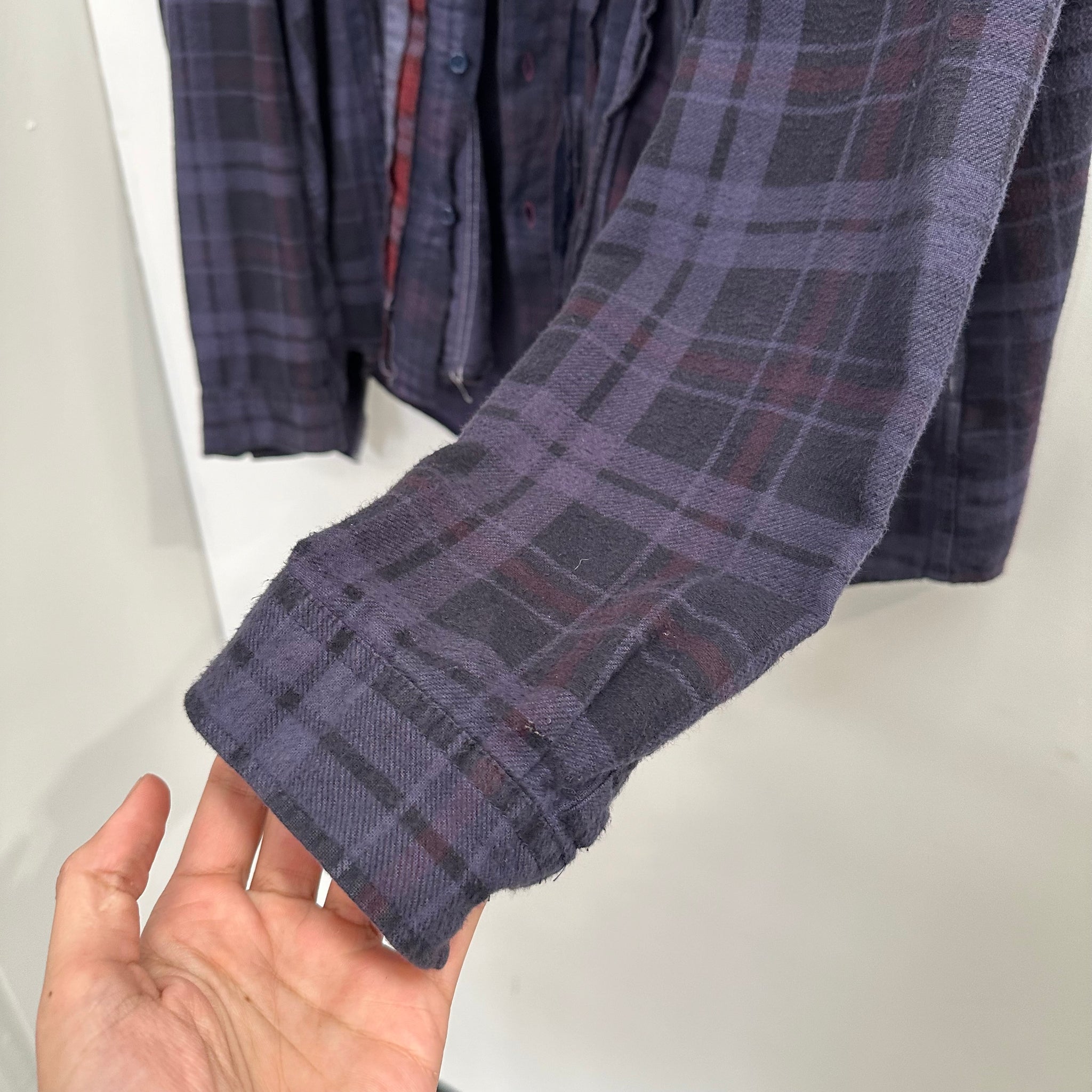 Needles Purple Flannel 7 Cut Shirt (fits L-XL)