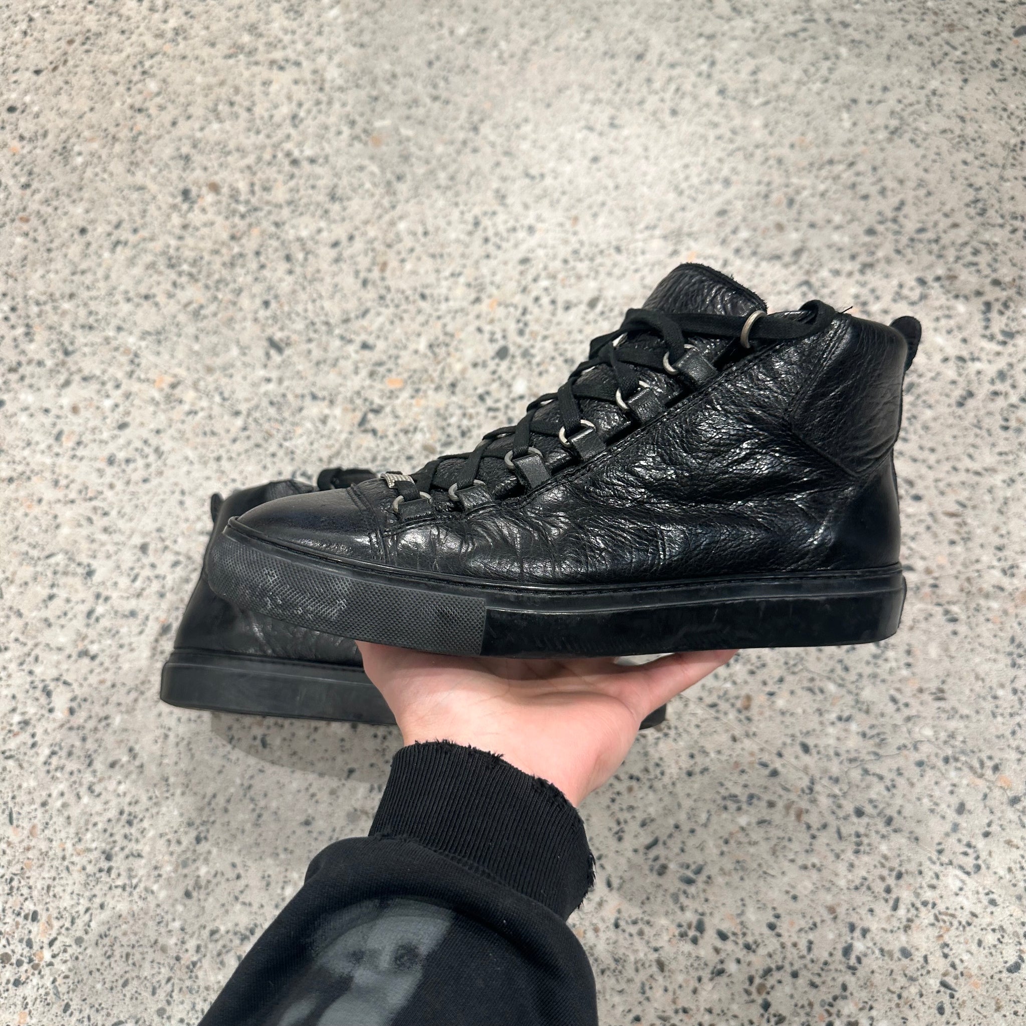 Balenciaga Black Arena High Black Leather (EU42 / US9)