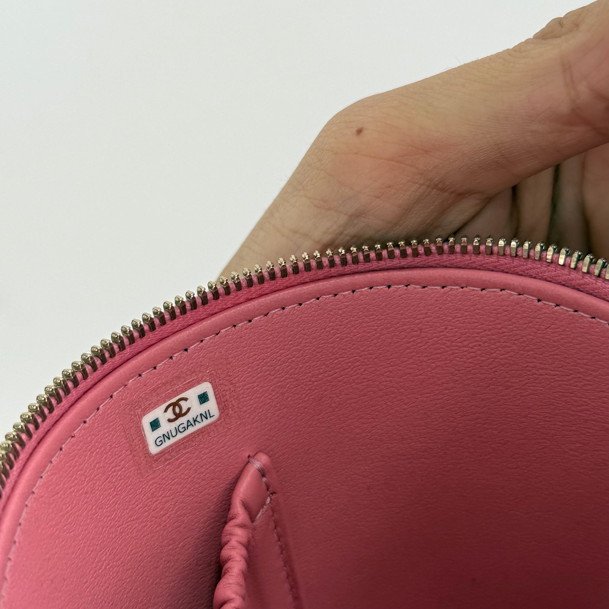 Chanel Pink Vanity Case with Long Strap