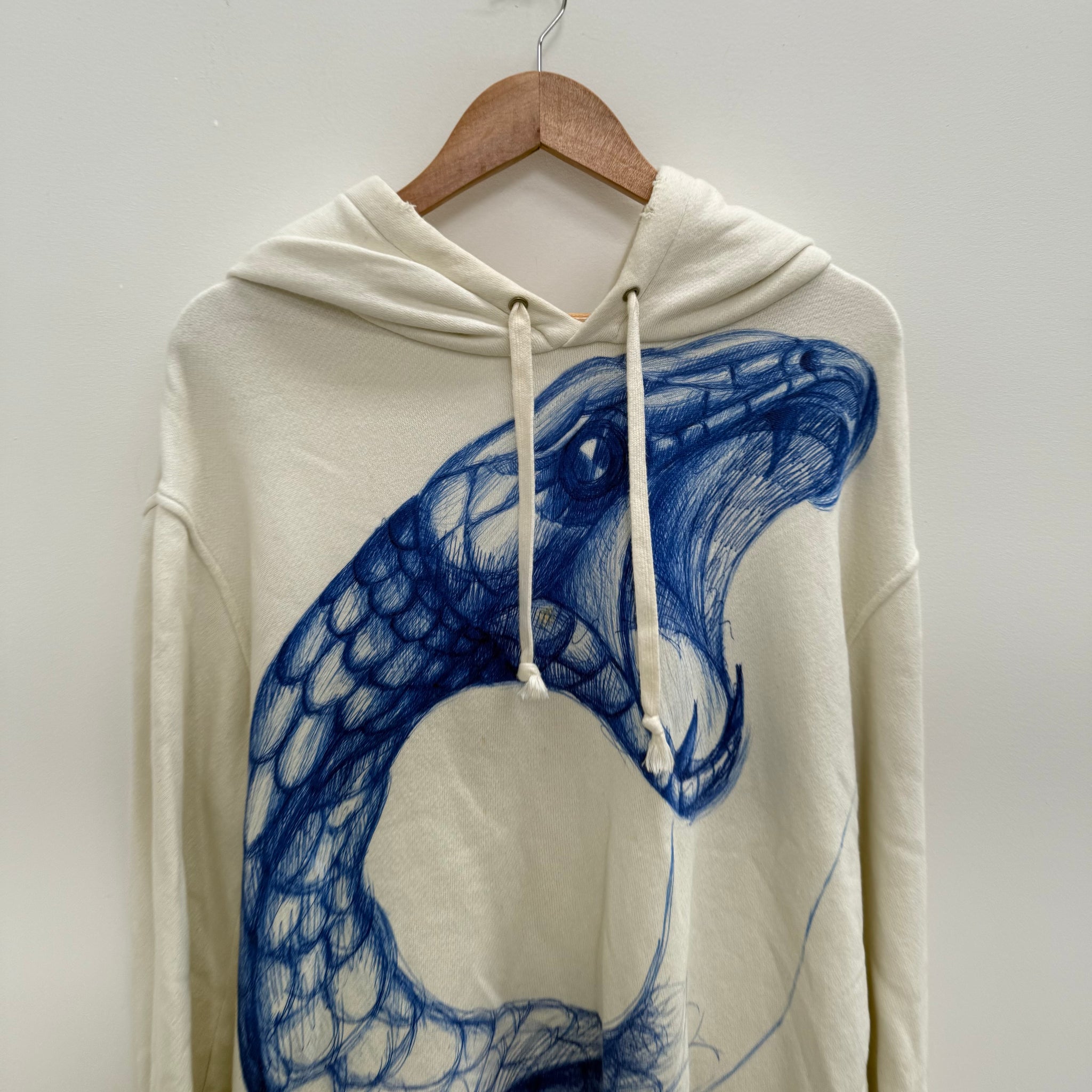 Gucci Sketch Snake Print Hoodie (Size L)