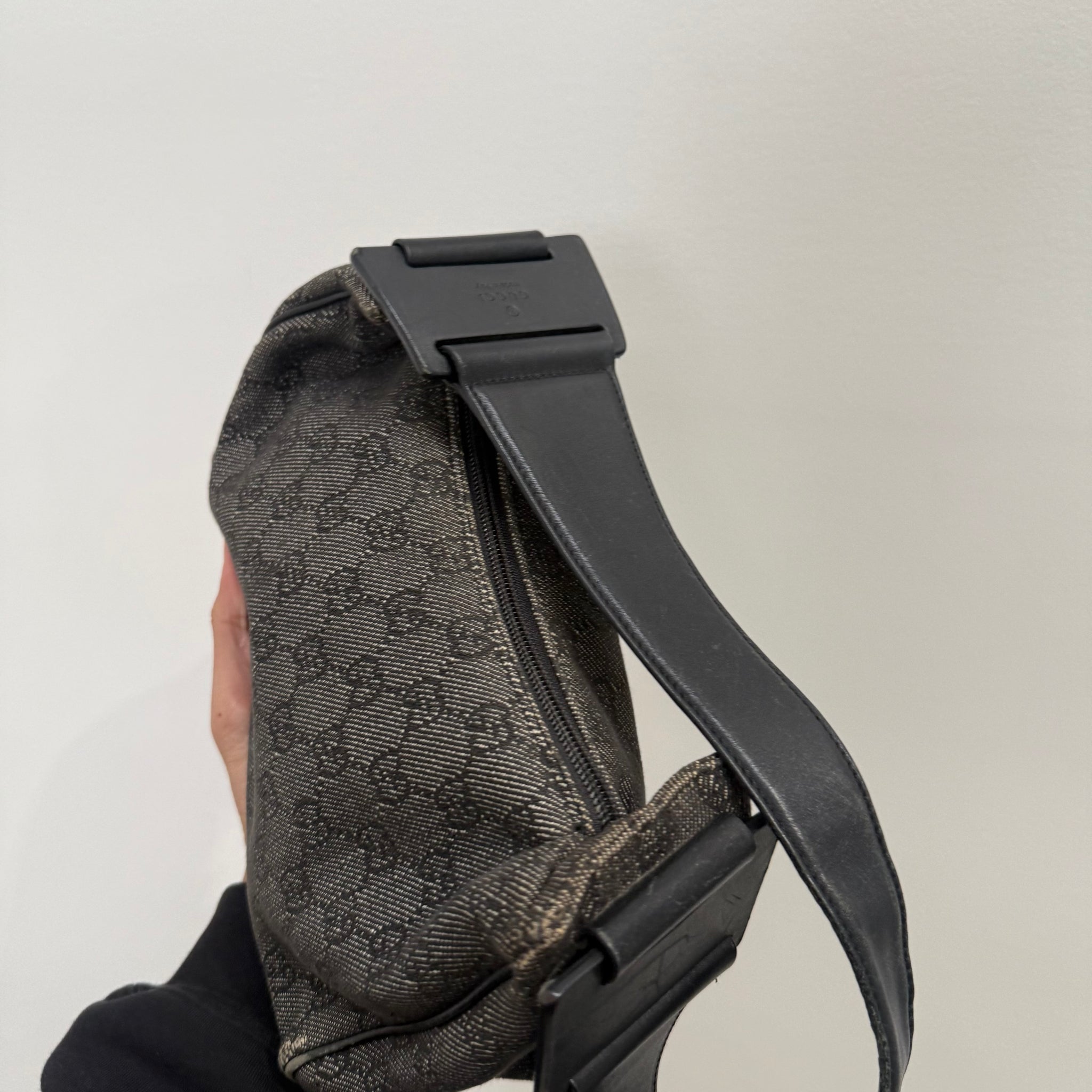 Gucci Grey Hobo Style Shoulder Bag