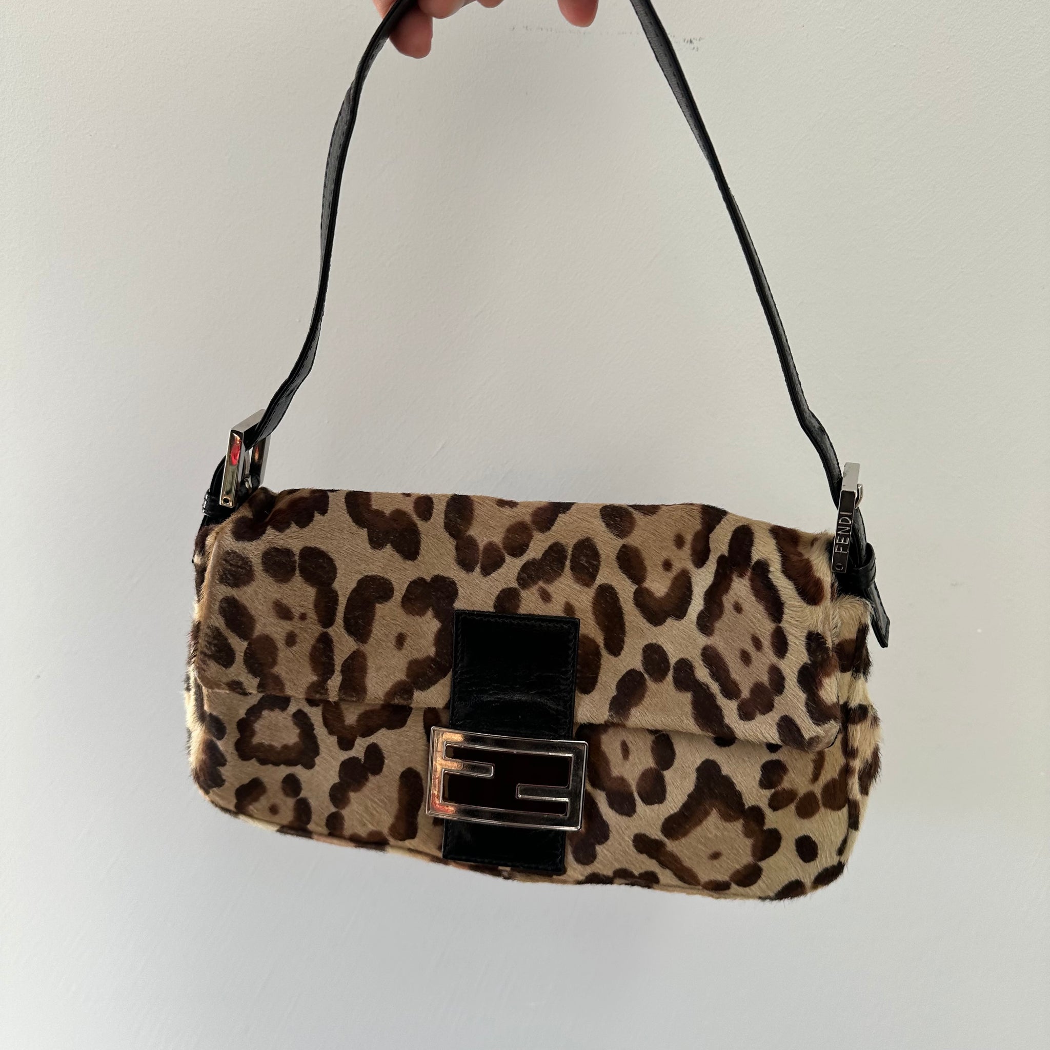 Fendi Animal Print Baguette Bag