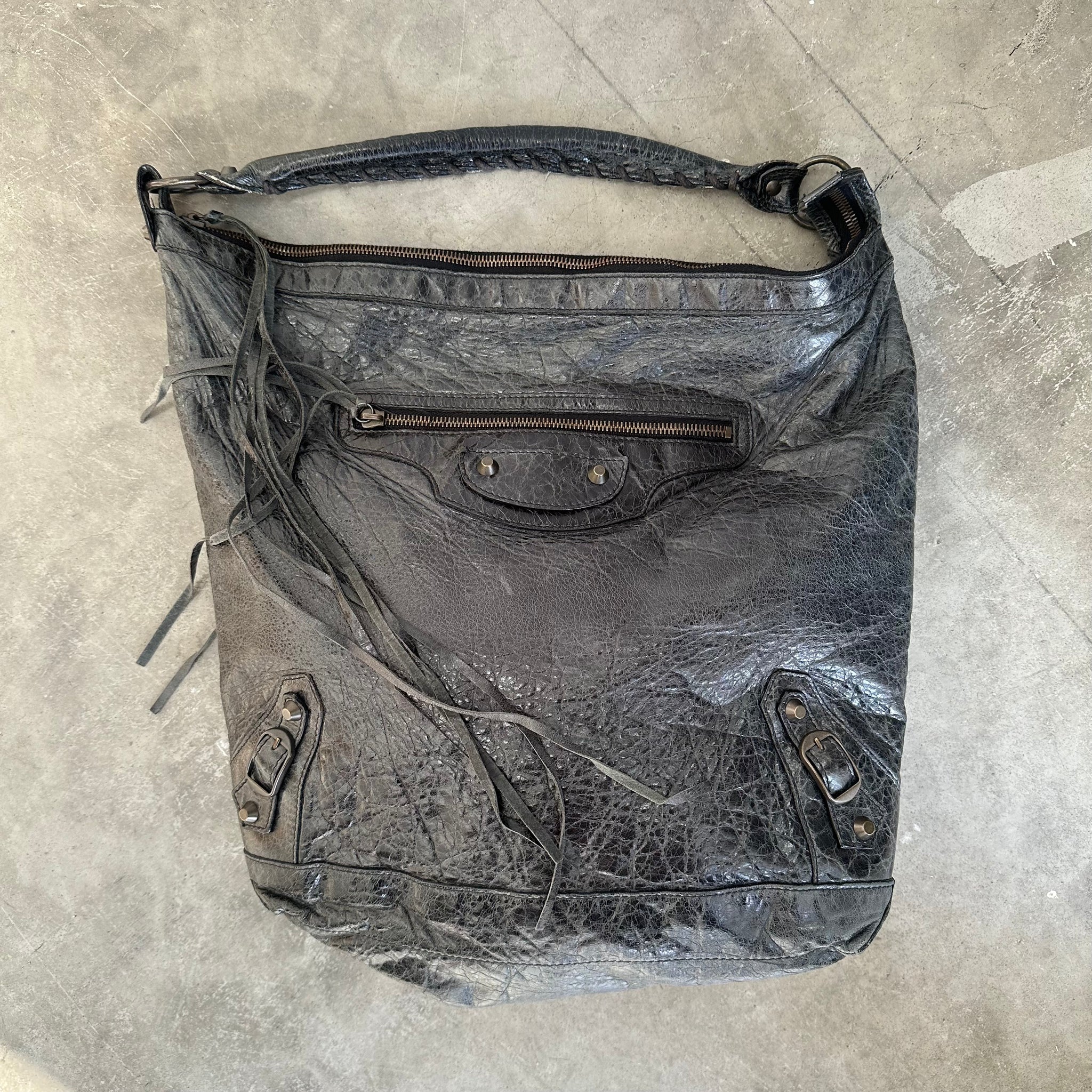 Balenciaga The Day Editors Shoulder Bag Black