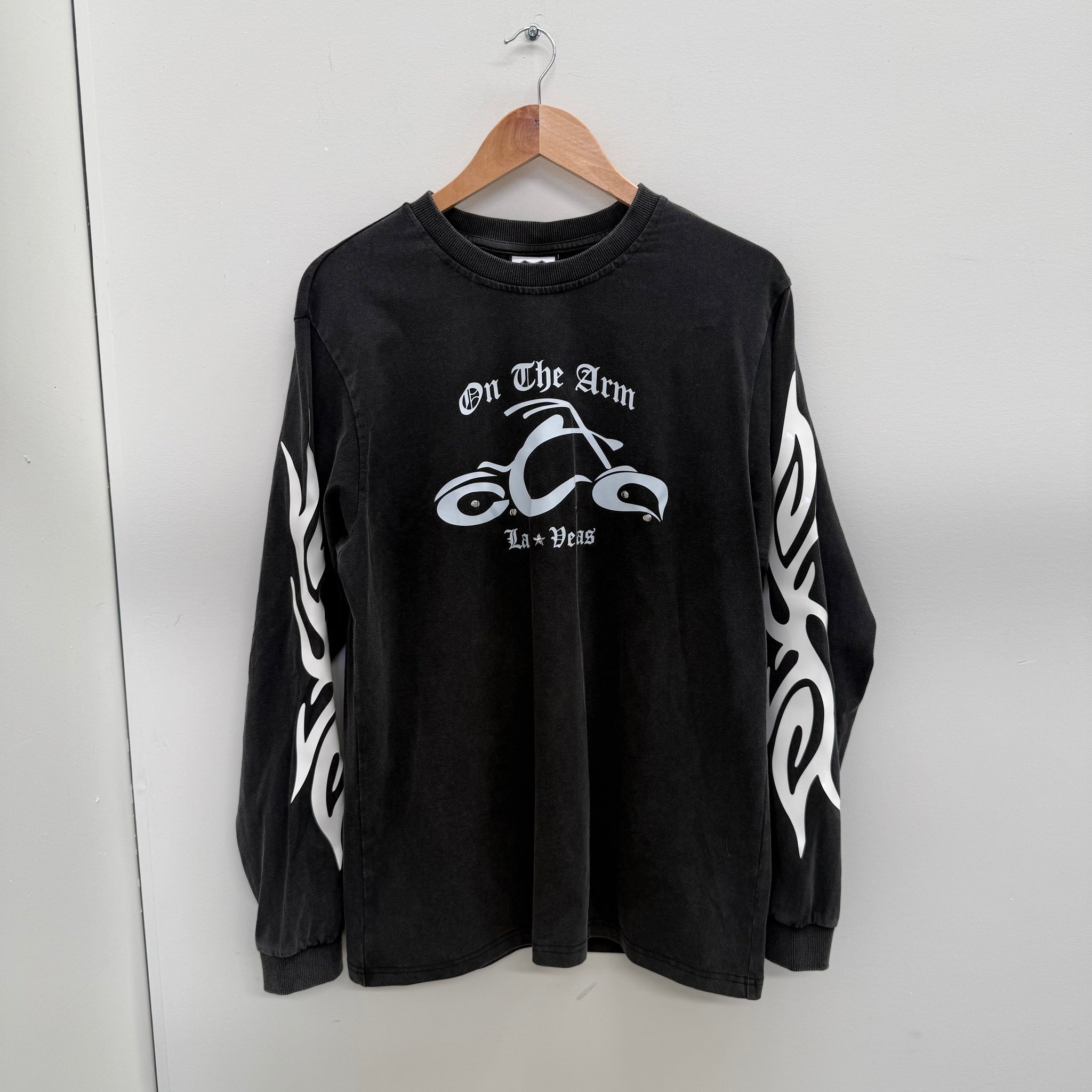 On The Arm Motorcycle L/S T Shirt Black (Size M)