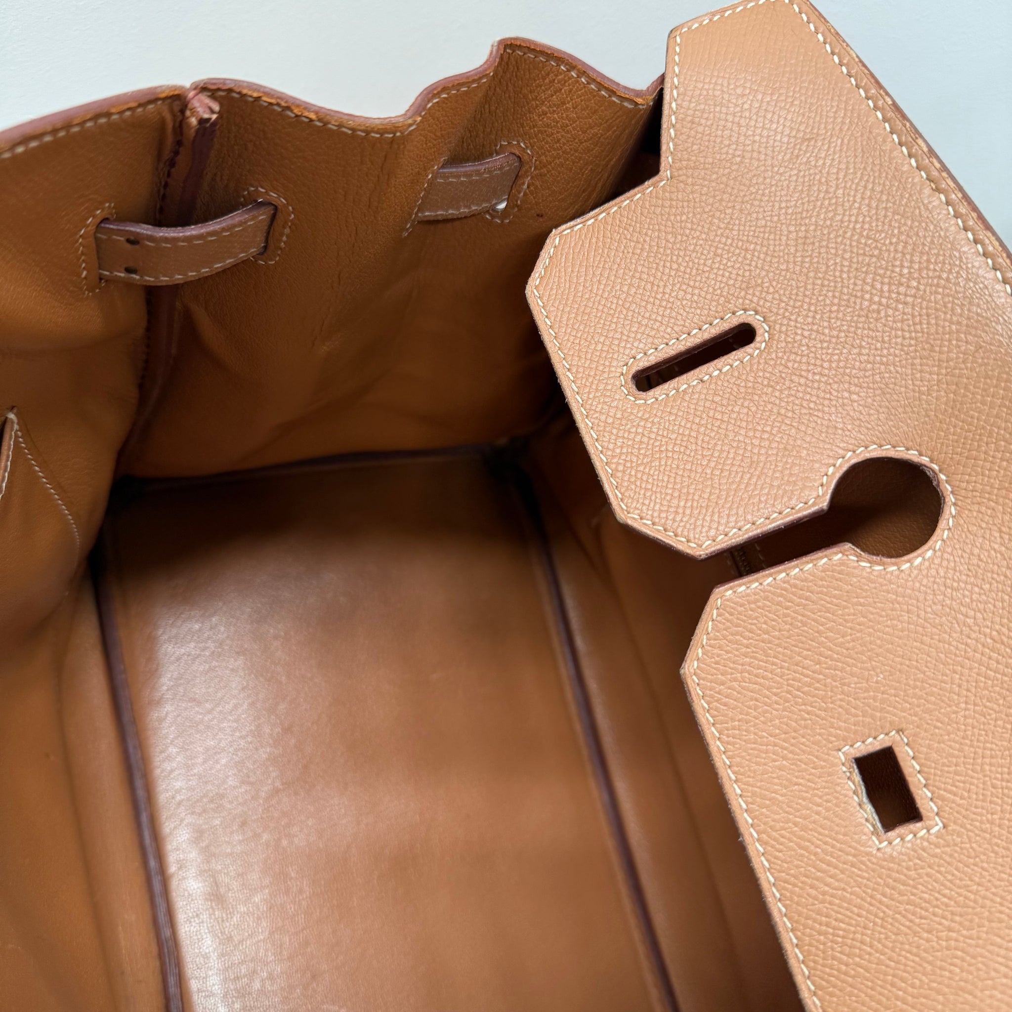 Hermes Birkin 35 Brown Leather Hand Bag