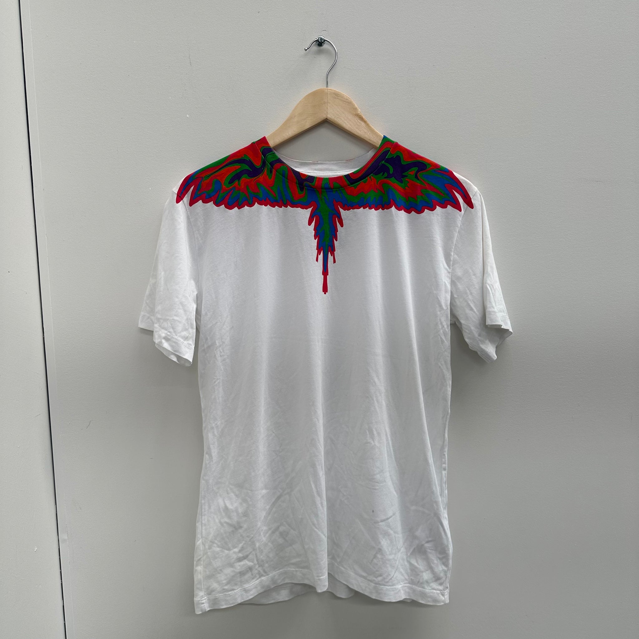 Marcelo Burlon Curved Wings Logo Tshirt (fits XXS-XS)