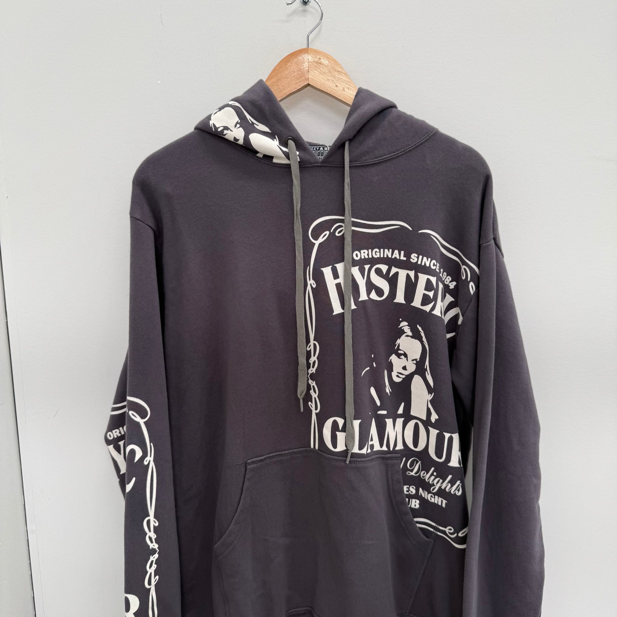 Hysteric Glamour Comic Ash Grey Hoodie (Size L)