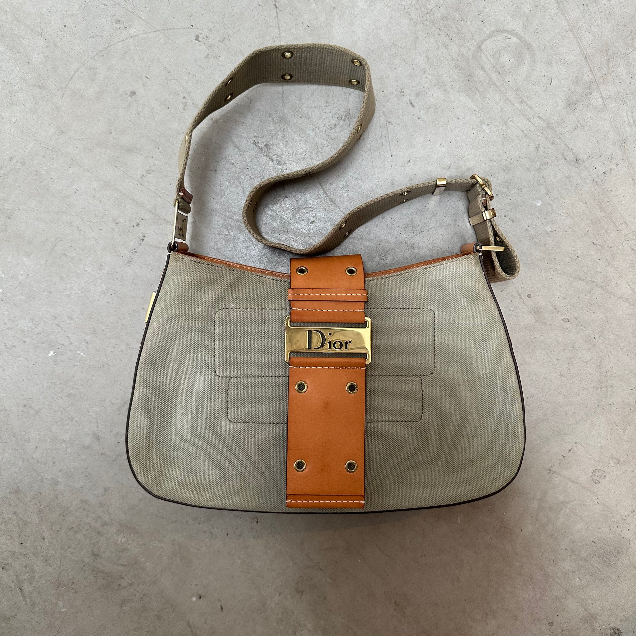 Christian Dior Green Street Chic Large Columbus Bag