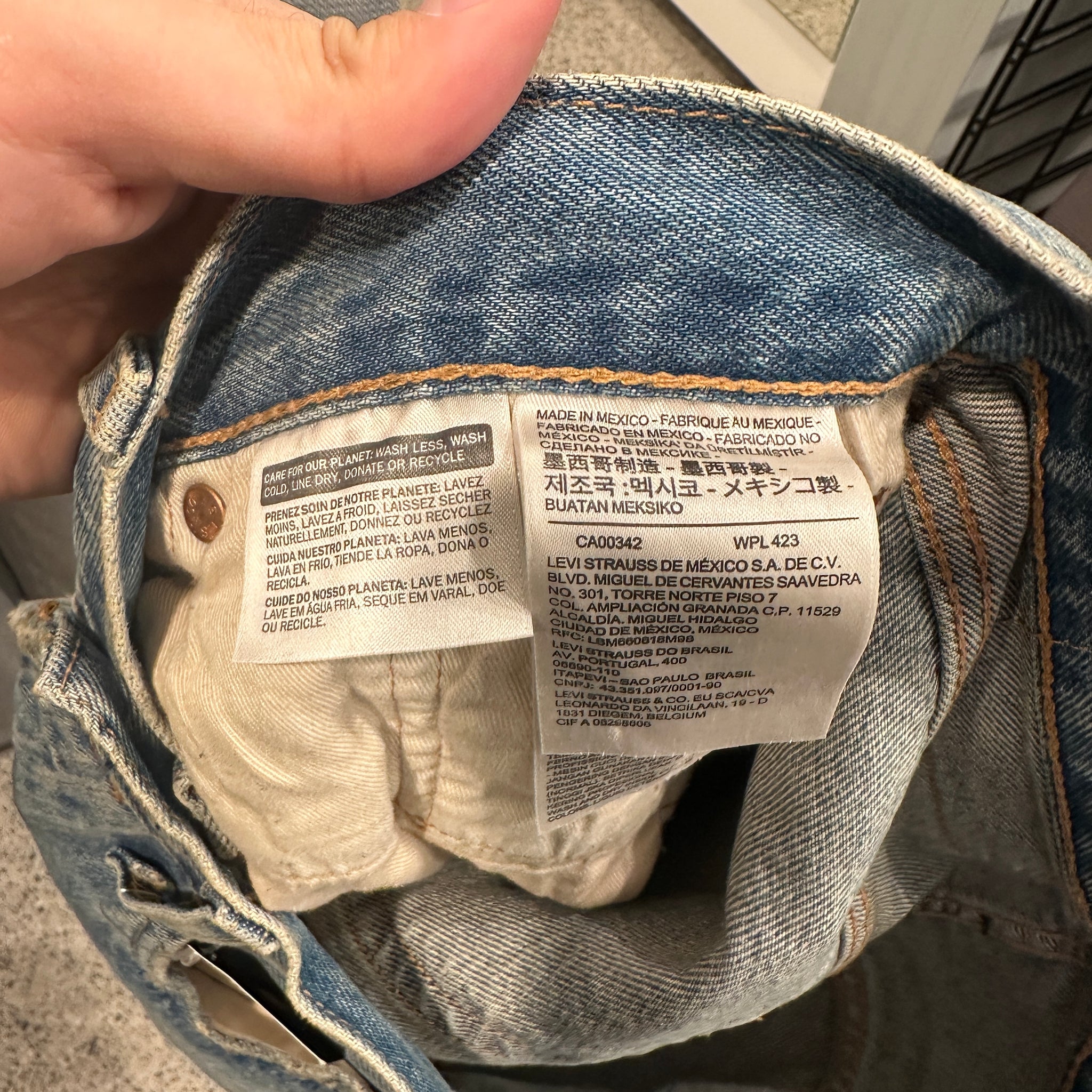Denim Tears x Virgil Abloh “Message in a Tear” Printed Jeans (29x32)