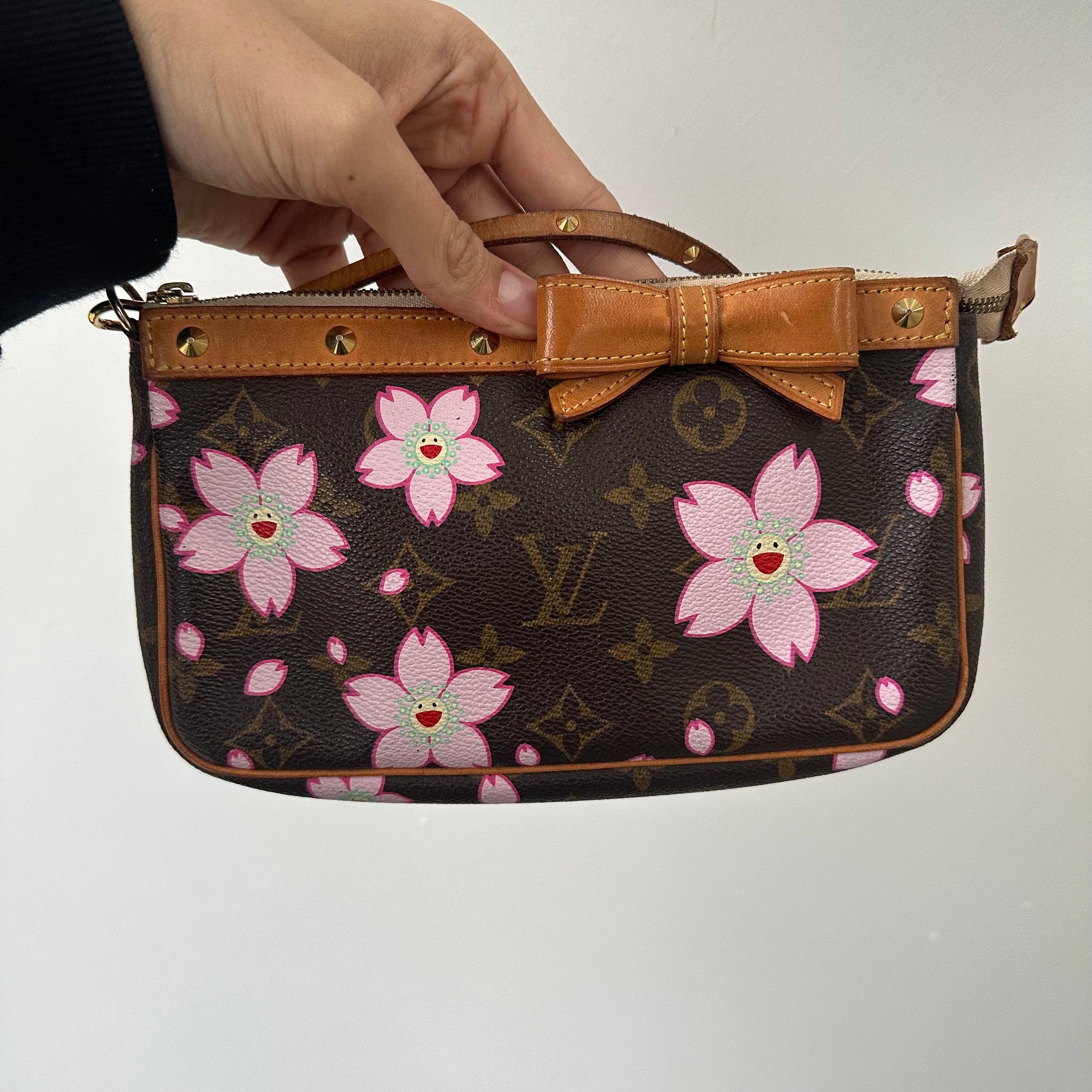 Louis Vuitton Takashi Murakami Cherry Blossom Pochette Accessories Bag