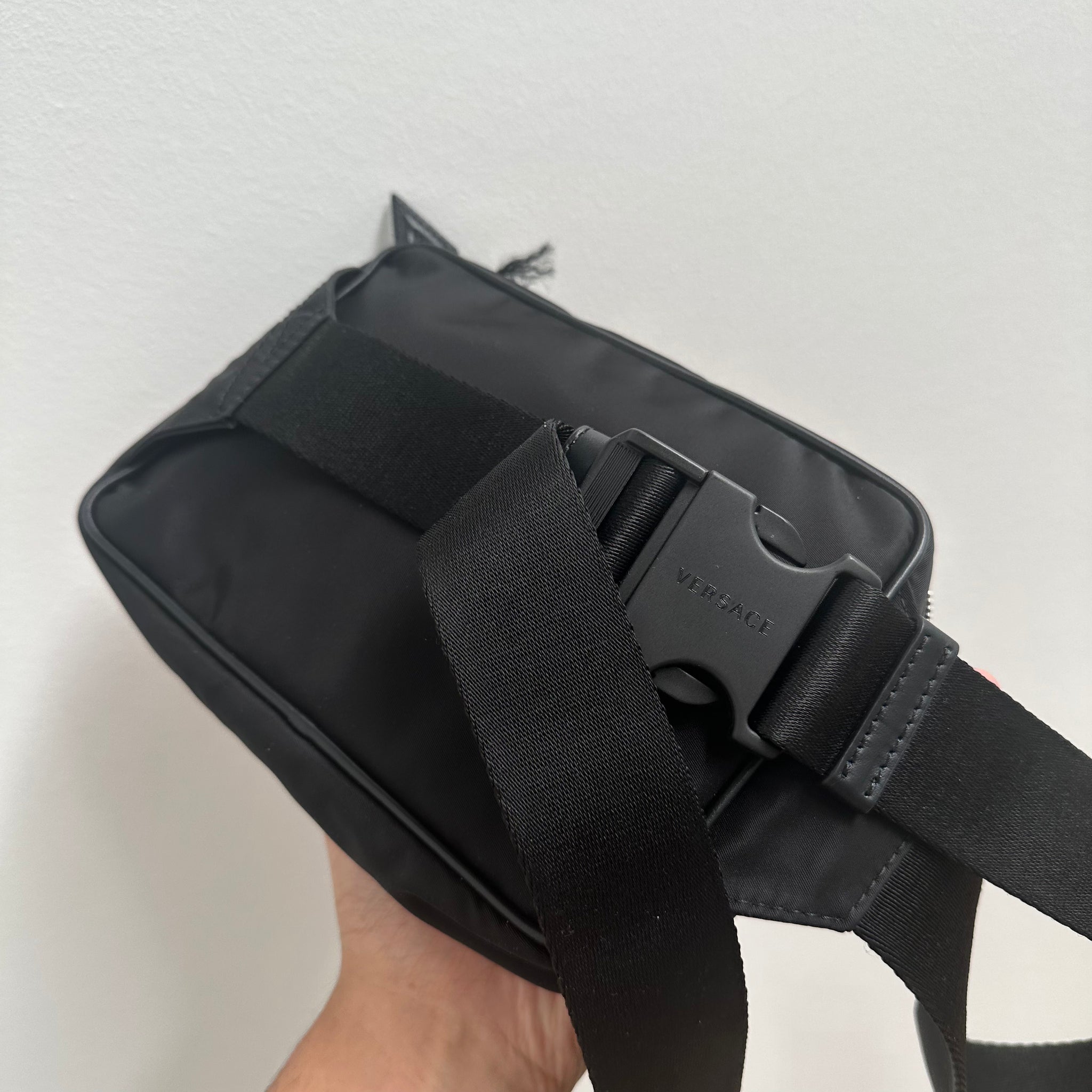 Versace La Medusa Nylon Belt Bag