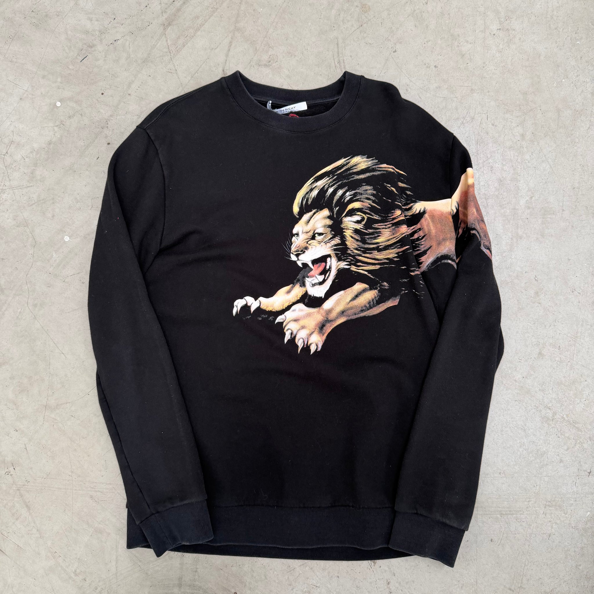 Givenchy SS20 Lion Logo Black Crewneck (Size L)
