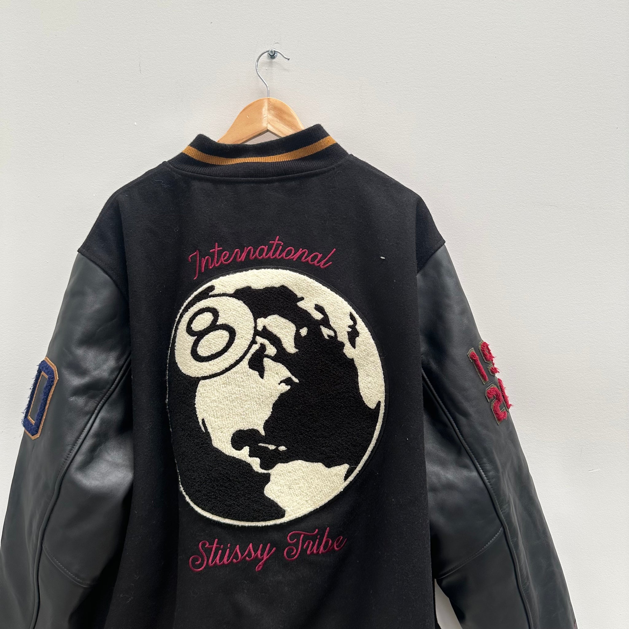 Stussy 40th Anniversary IST 8 Ball Varsity Jacket (Size XXL)
