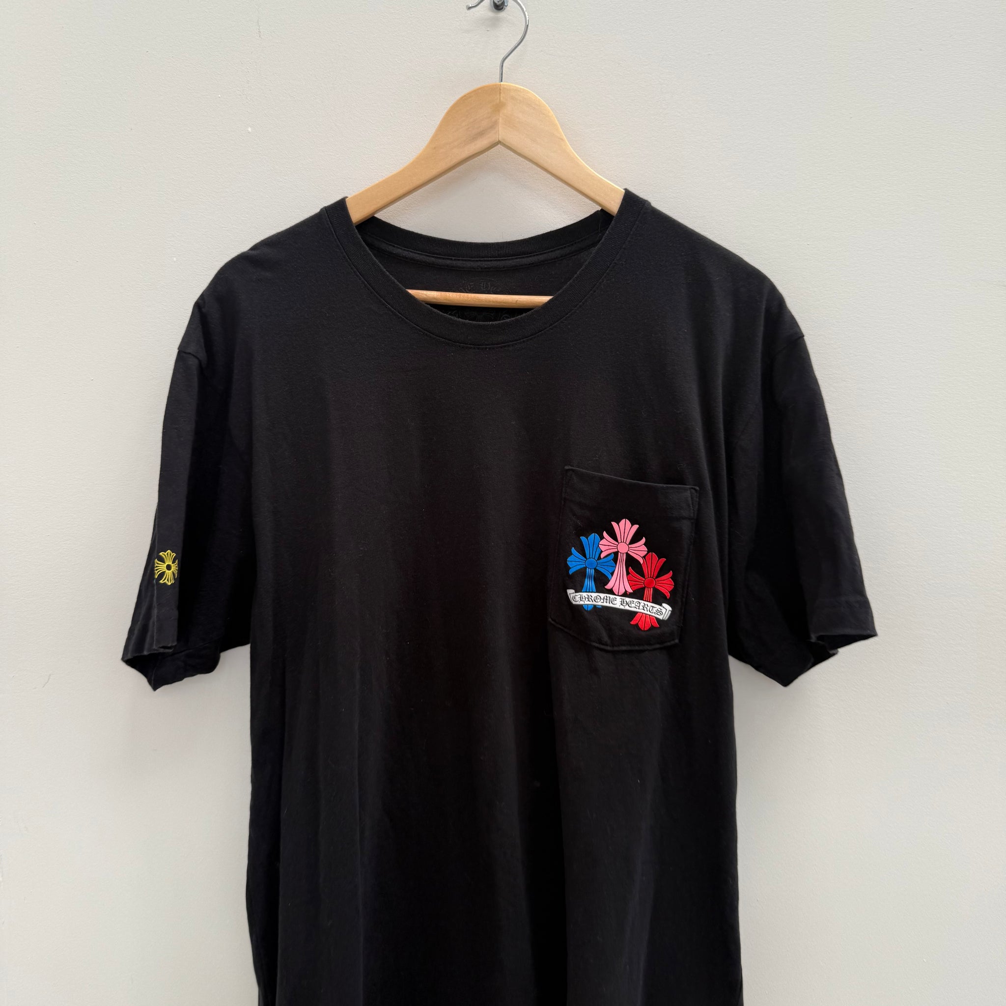 Chrome Hearts Multicolour Cross Print T-shirt (Size XL)