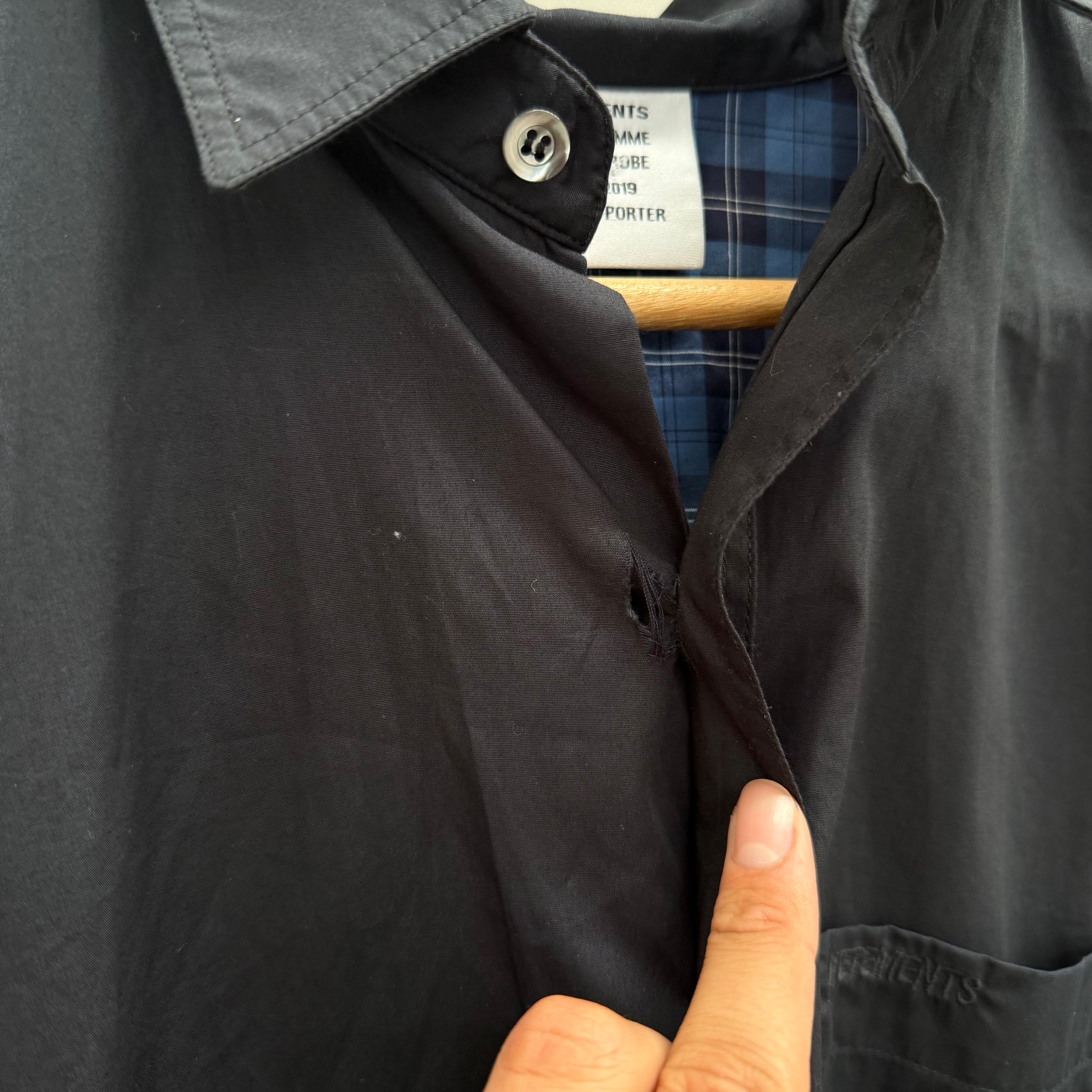 Vetements Oversized Deep Blue 2-in-1 Shirt (fits L)