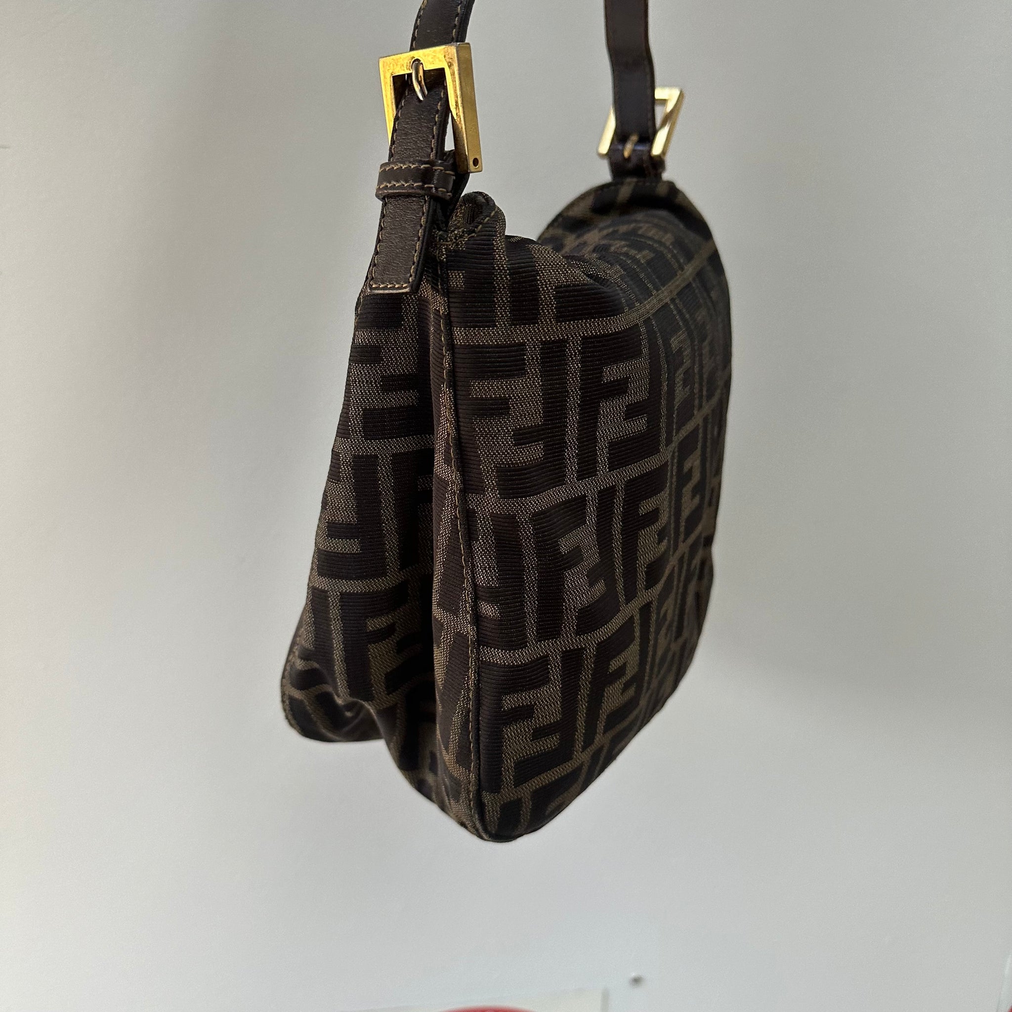 Fendi Zucca Print Mamma Baguette Bag