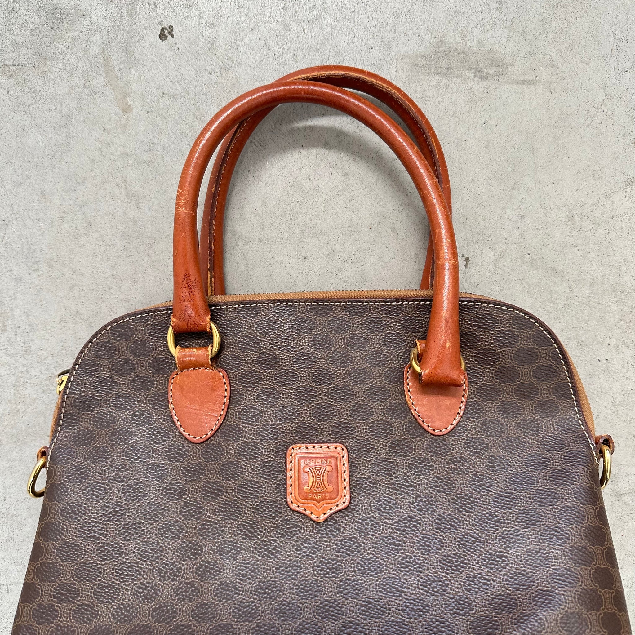 Celine Alma Triomphe Macadam Monogram Bag