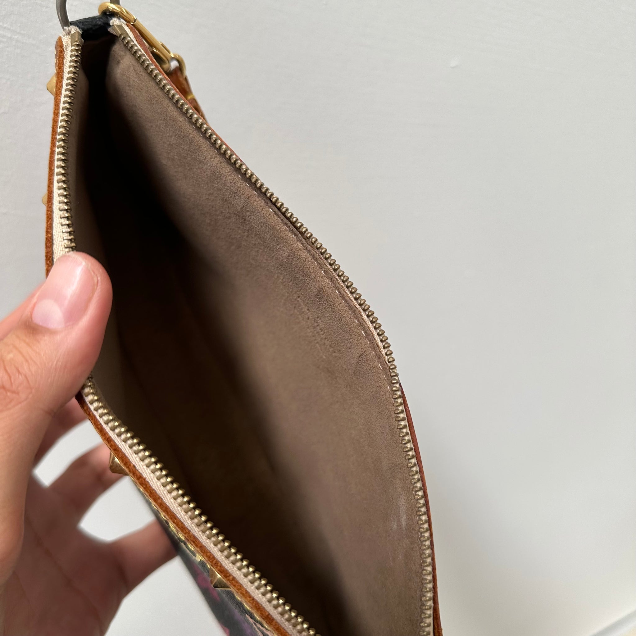 Louis Vuitton Murakami Multicolor Pochette Bag Black