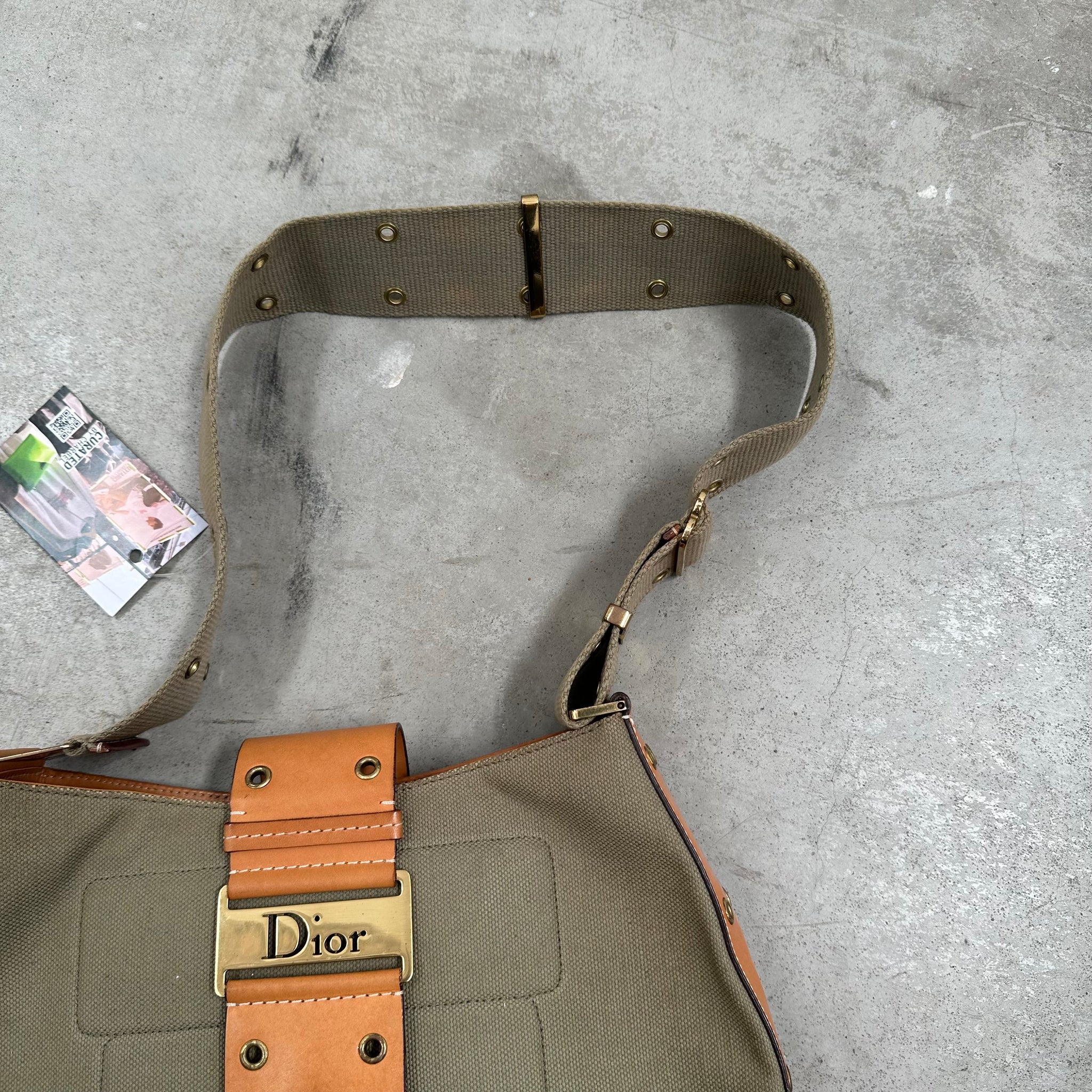 Christian Dior Green Street Chic Large Columbus Bag