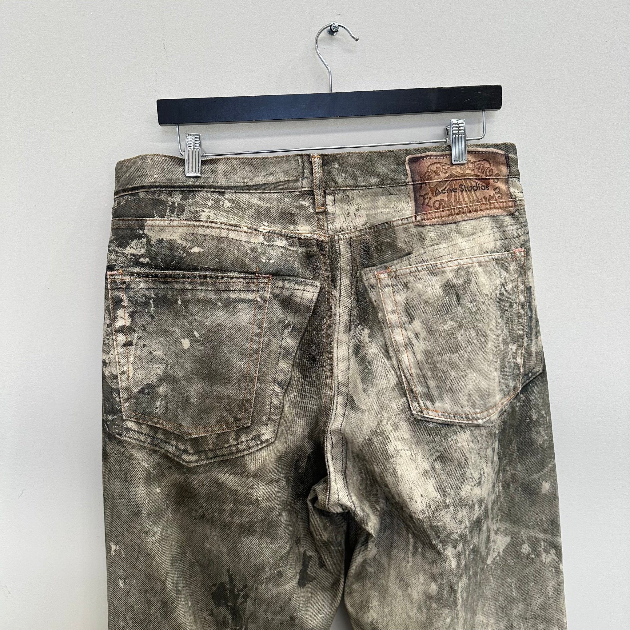 Acne Studios Loose Fit Trousers 1981M Cold Grey