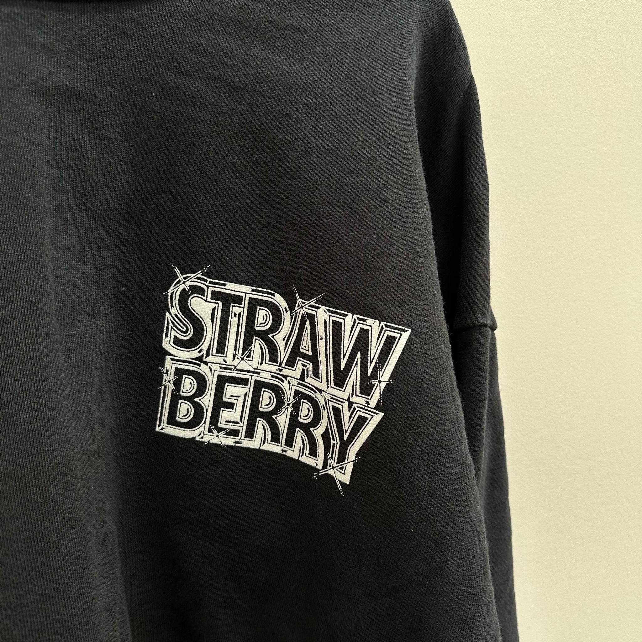 Strawberry Black Logo Crewneck (Size XXL)