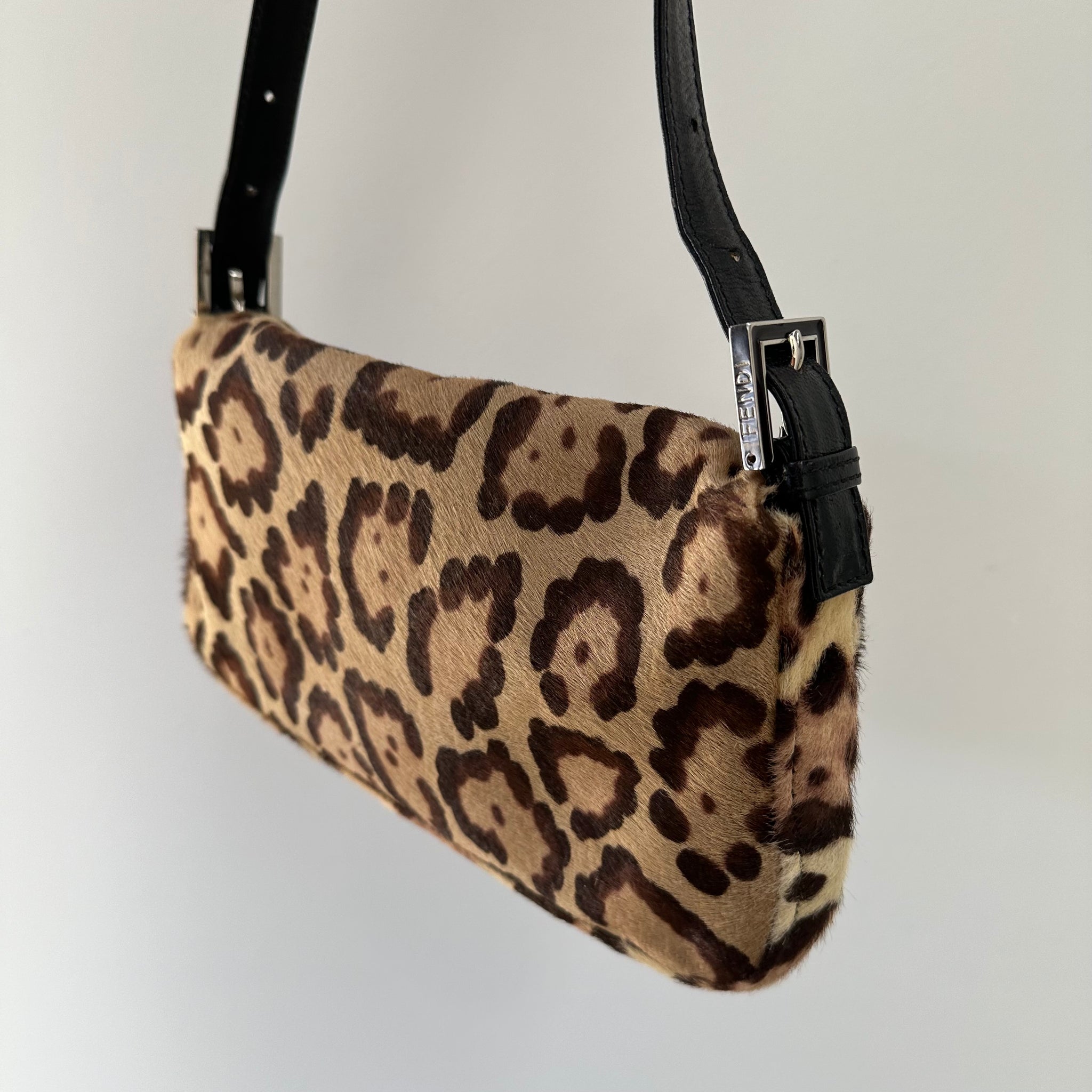 Fendi Animal Print Baguette Bag