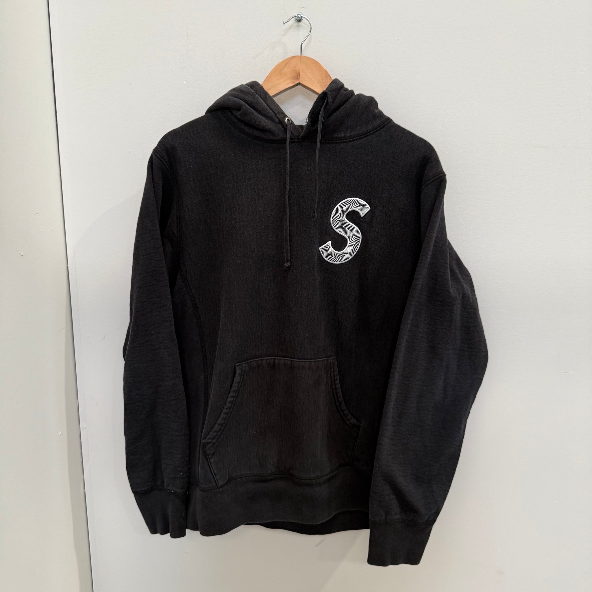 Supreme S Logo Hoodie Black (Size M)