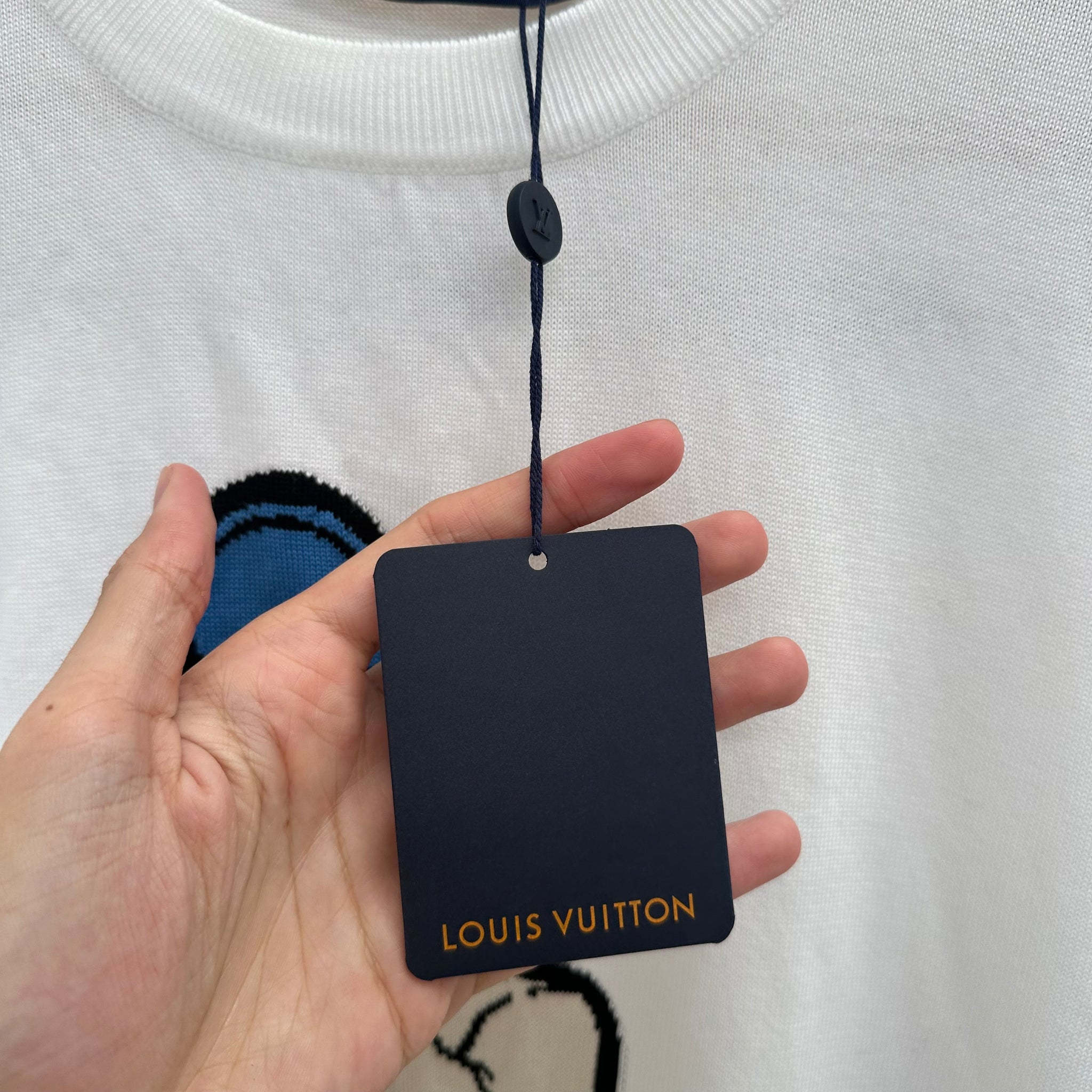 Louis Vuitton Pre SS23 Graphic Short Sleeve Knit Tshirt (Size M)