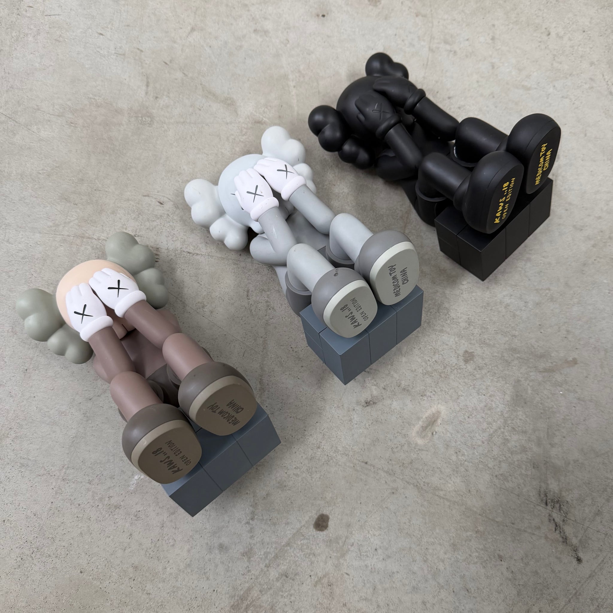 Kaws Passing Through Open Edition Vinyl Figure (Set of 3)