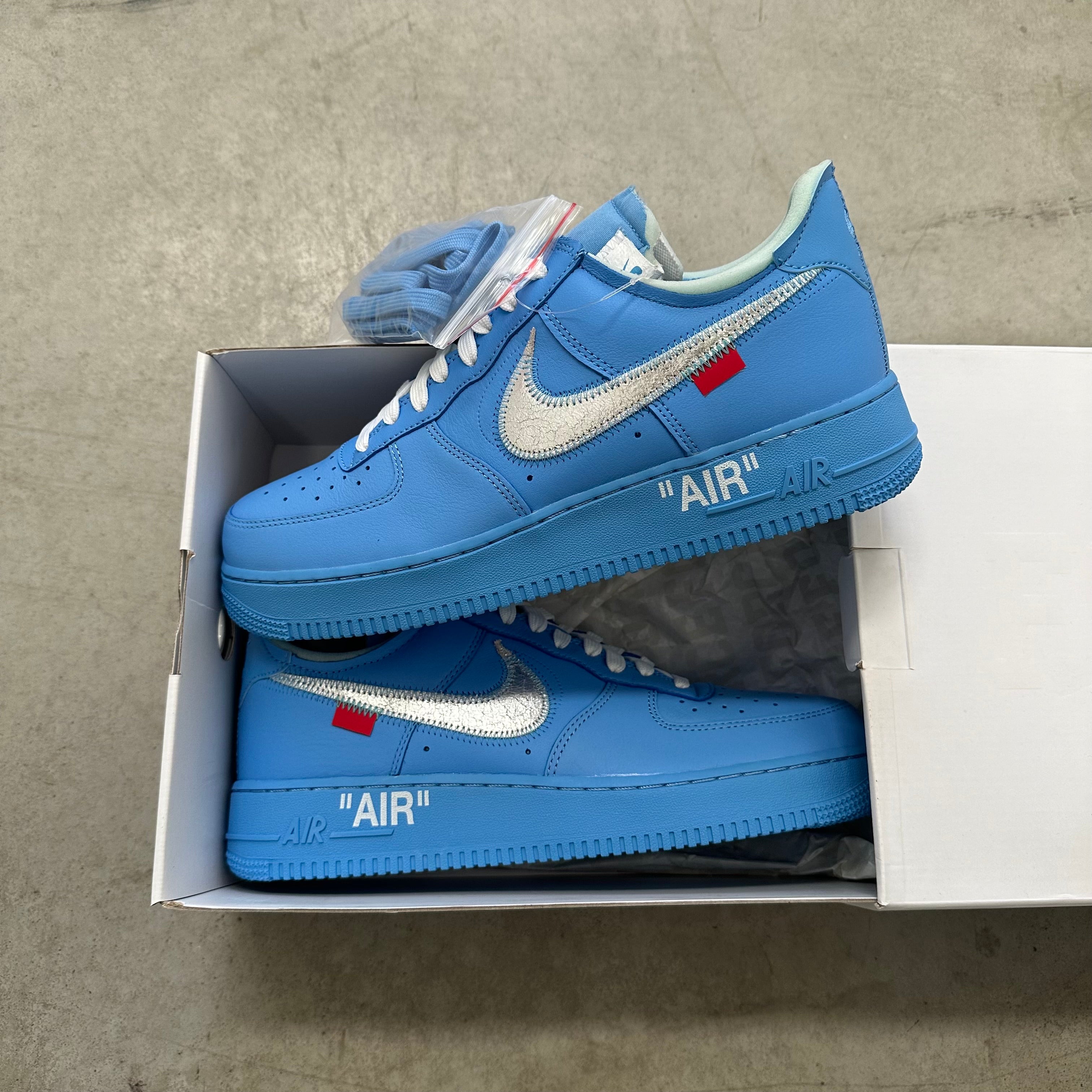 Nike Air Force 1 Low Off White MCA University Blue US10 Curated by Charbel