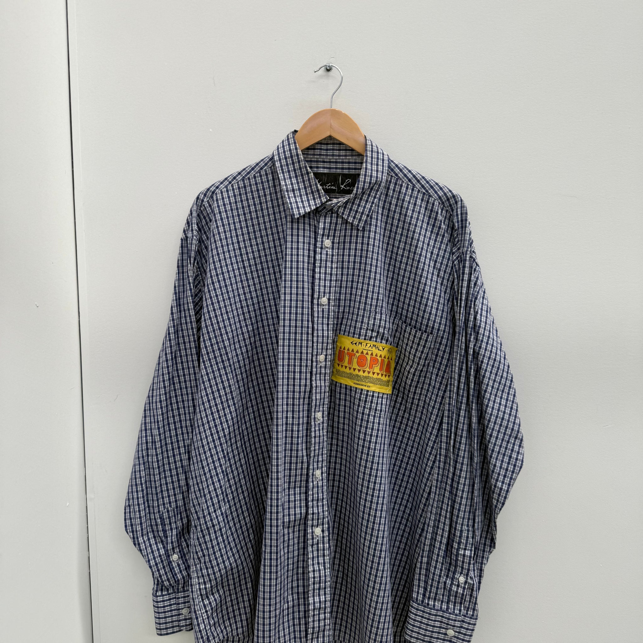 Martine Rose FW18 Boyfriend Utopia Logo Button Shirt (fits L-XL)
