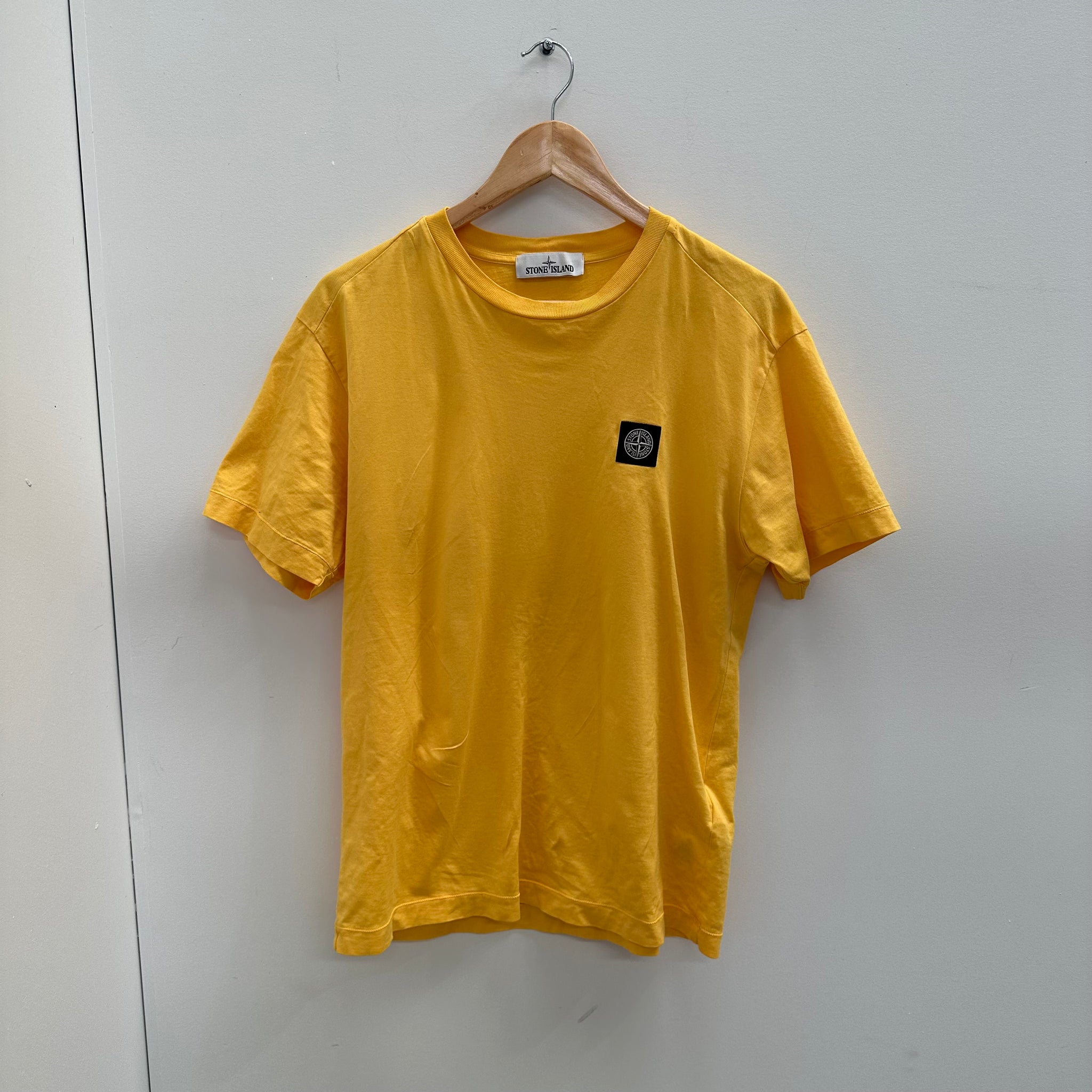 Stone Island Compass Tee Yellow (Size M)