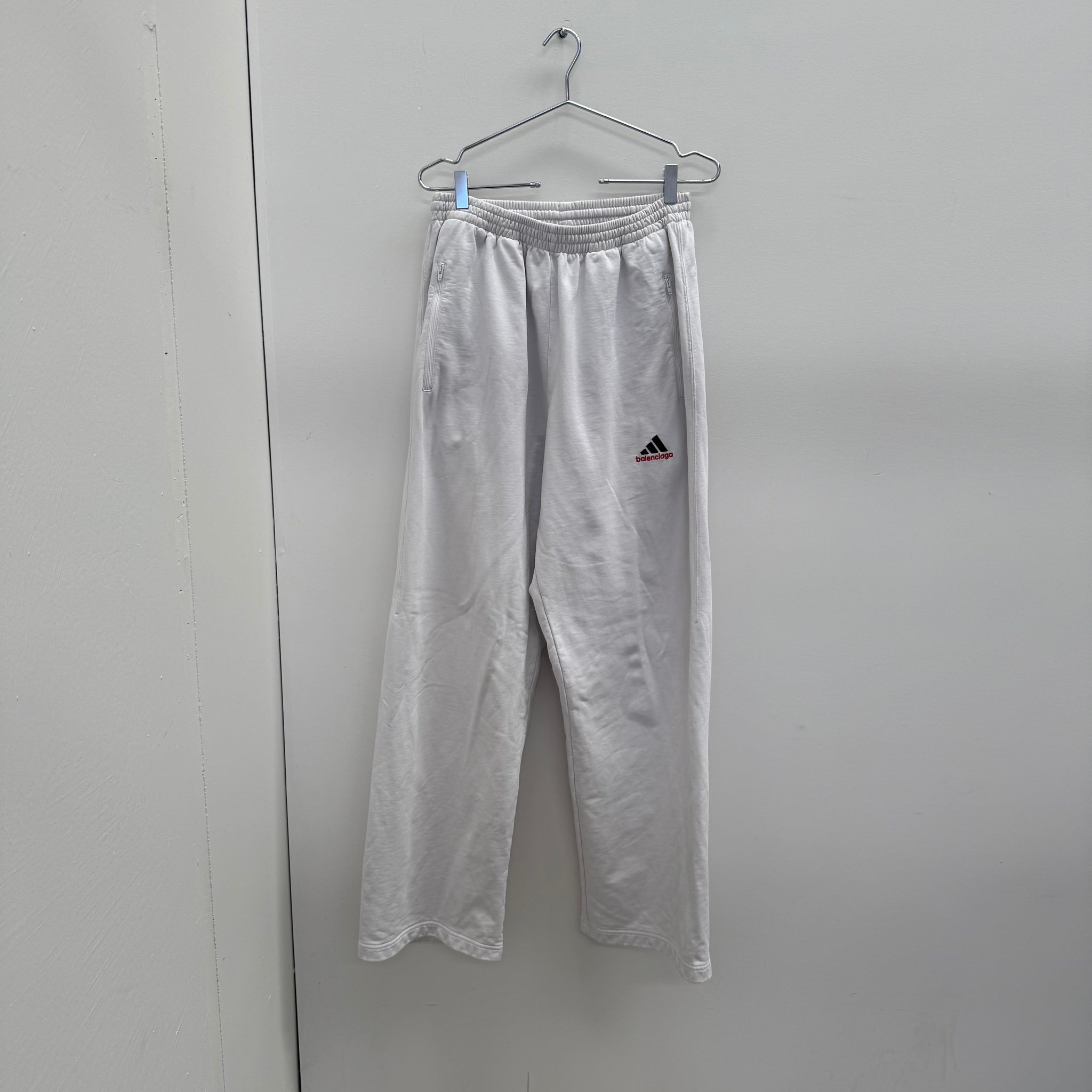 Balenciaga x Adidas Cotton White Sweatpants (fits S-M)