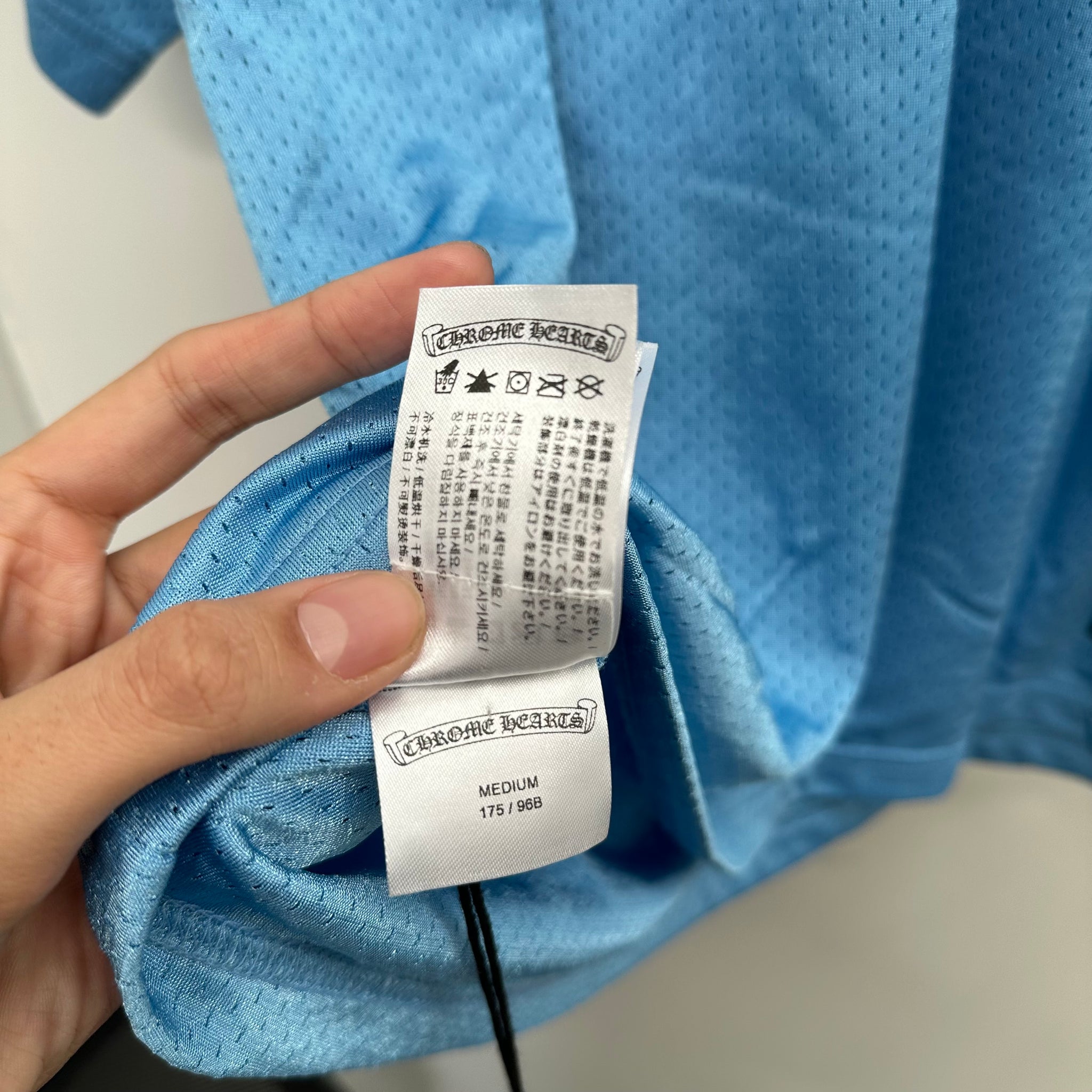 Chrome Hearts Stadium Mesh Blue Tshirt Jersey (Size M)