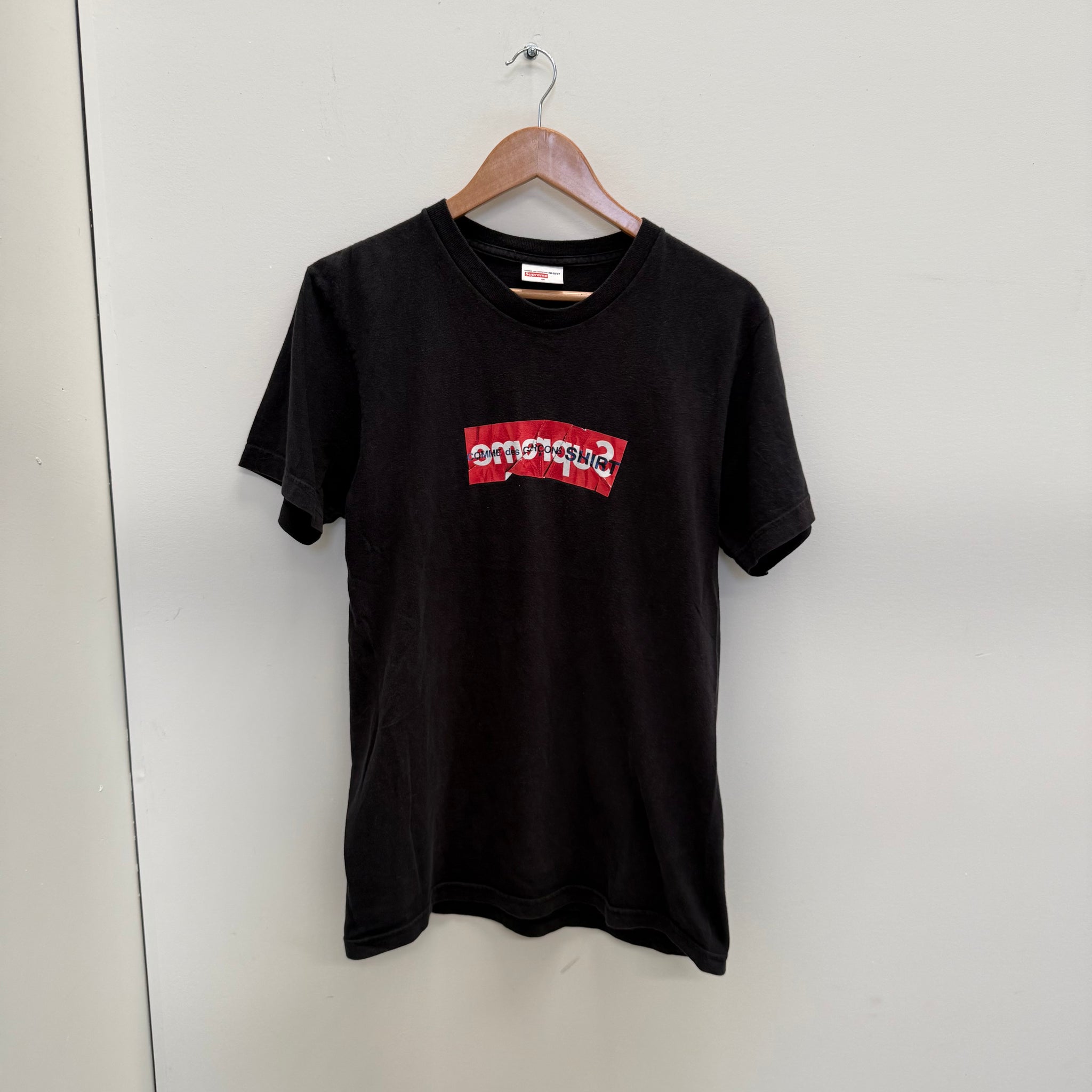 Supreme CDG Black Box Logo T-Shirt (Size M)