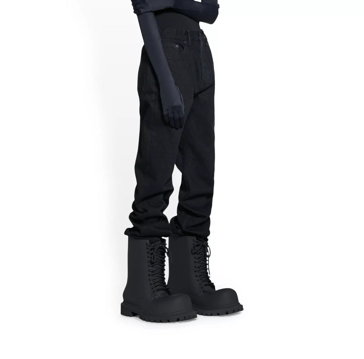 Balenciaga Garde-Robe Relaxed Jeans Black (Size 28)