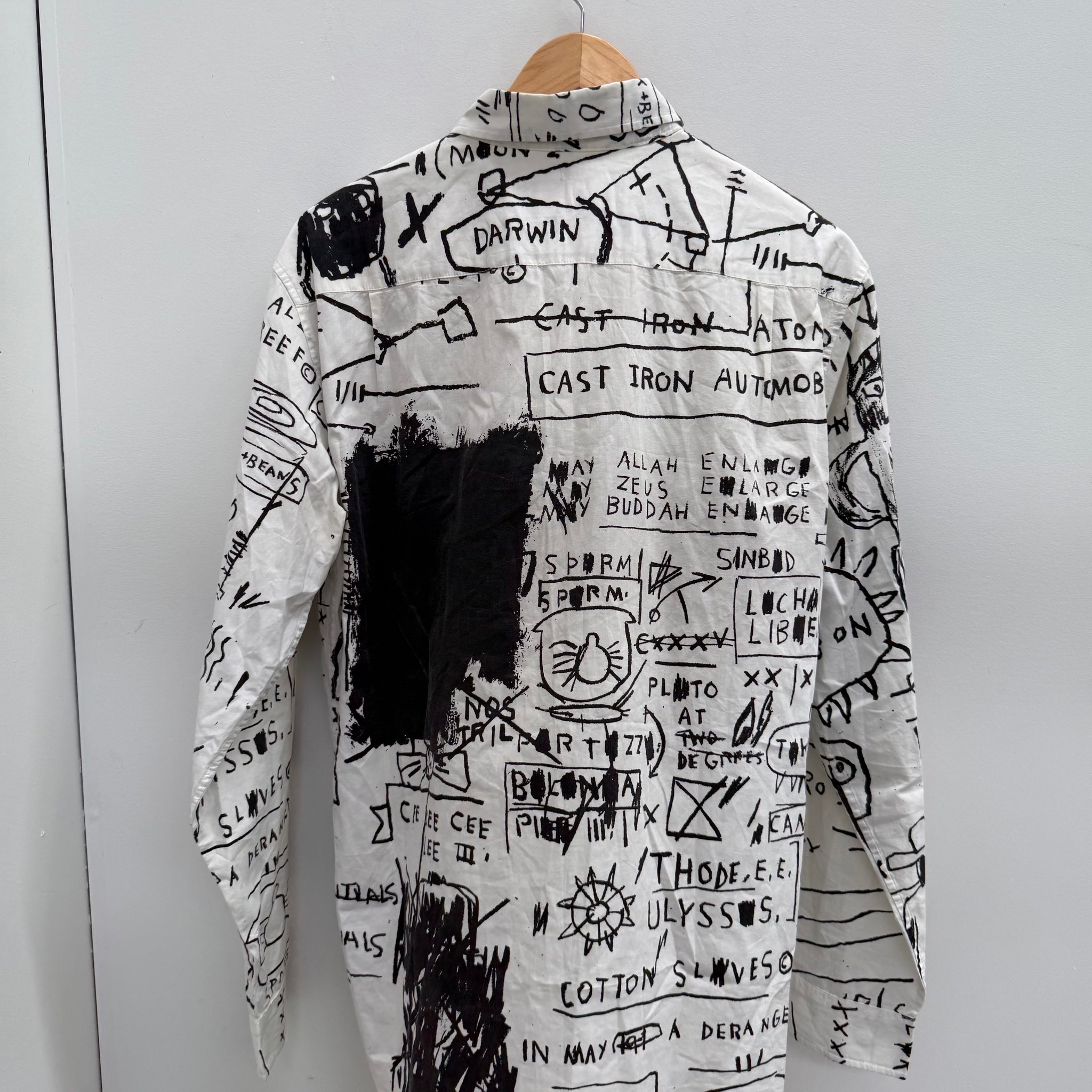 Supreme Jean-Michel Basquit Button Up Shirt White (Size L)