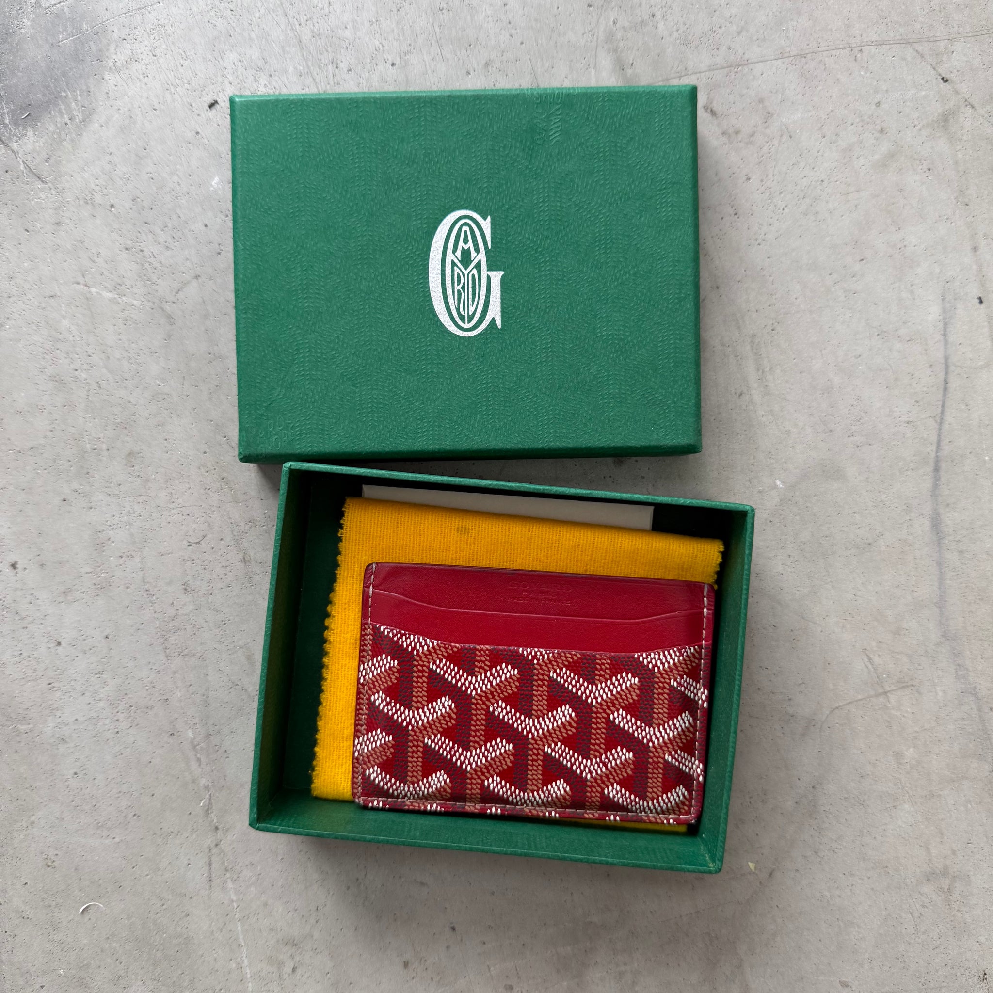 Goyard Saint Sulpice Red Card Holder