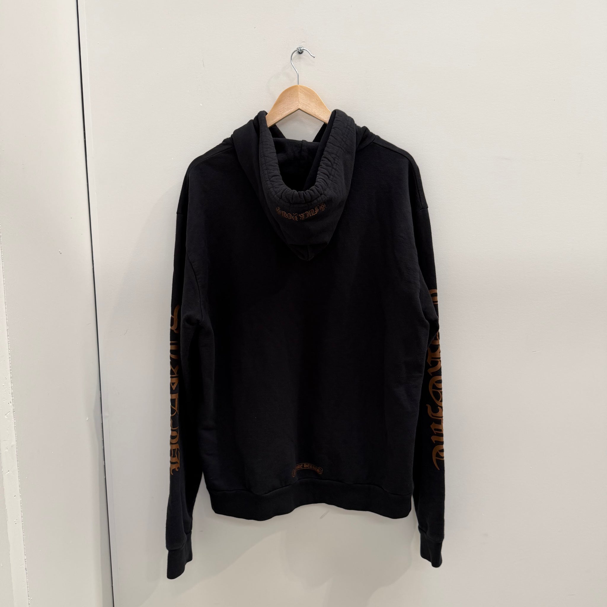Chrome Hearts Vertical Logo Hoodie Black/Brown (Size M)