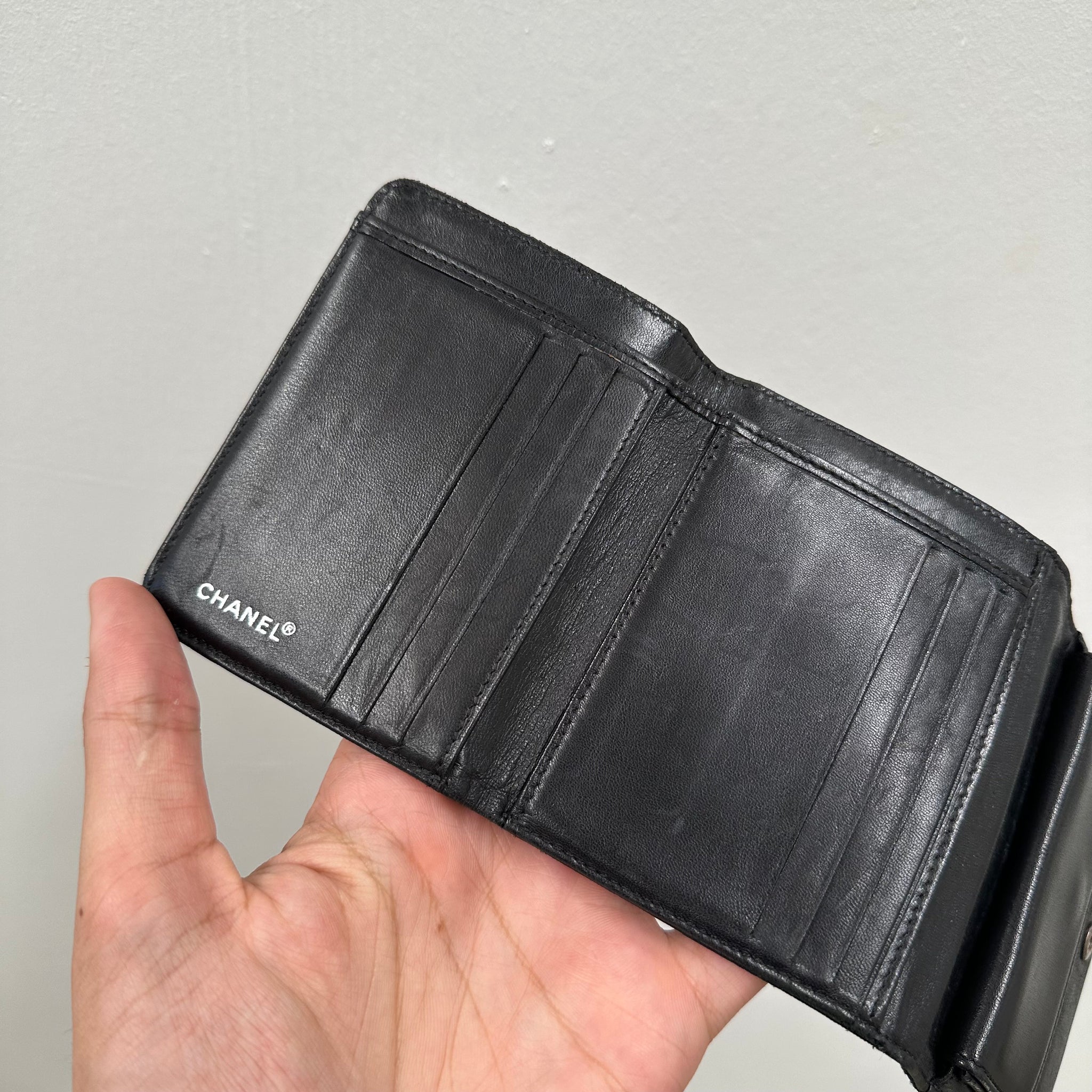 Chanel Black Pocket Organiser Wallet