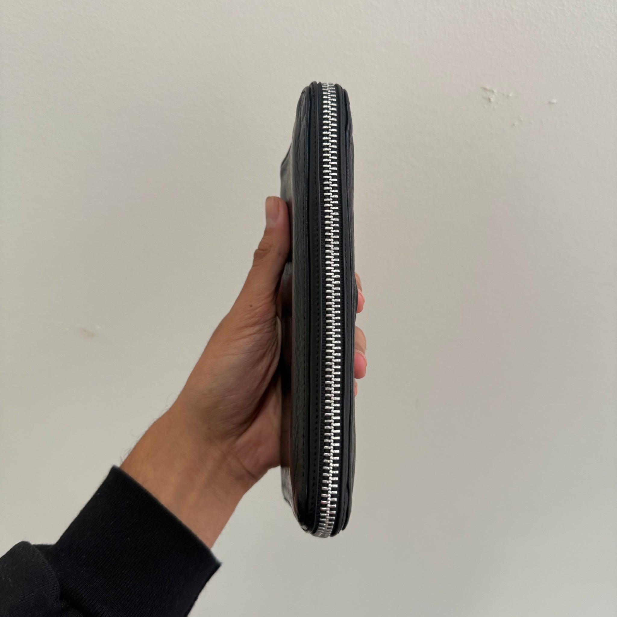 Chrome Hearts Triple Cross Black Zip Wallet